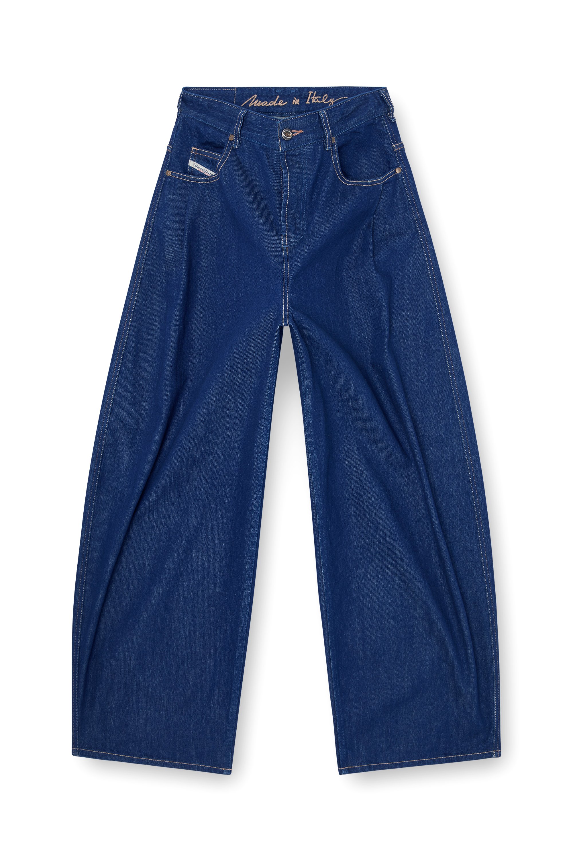 Diesel - Woman's Relaxed Jeans 1987 D-Khelz 09Q09, Dark Blue - 3