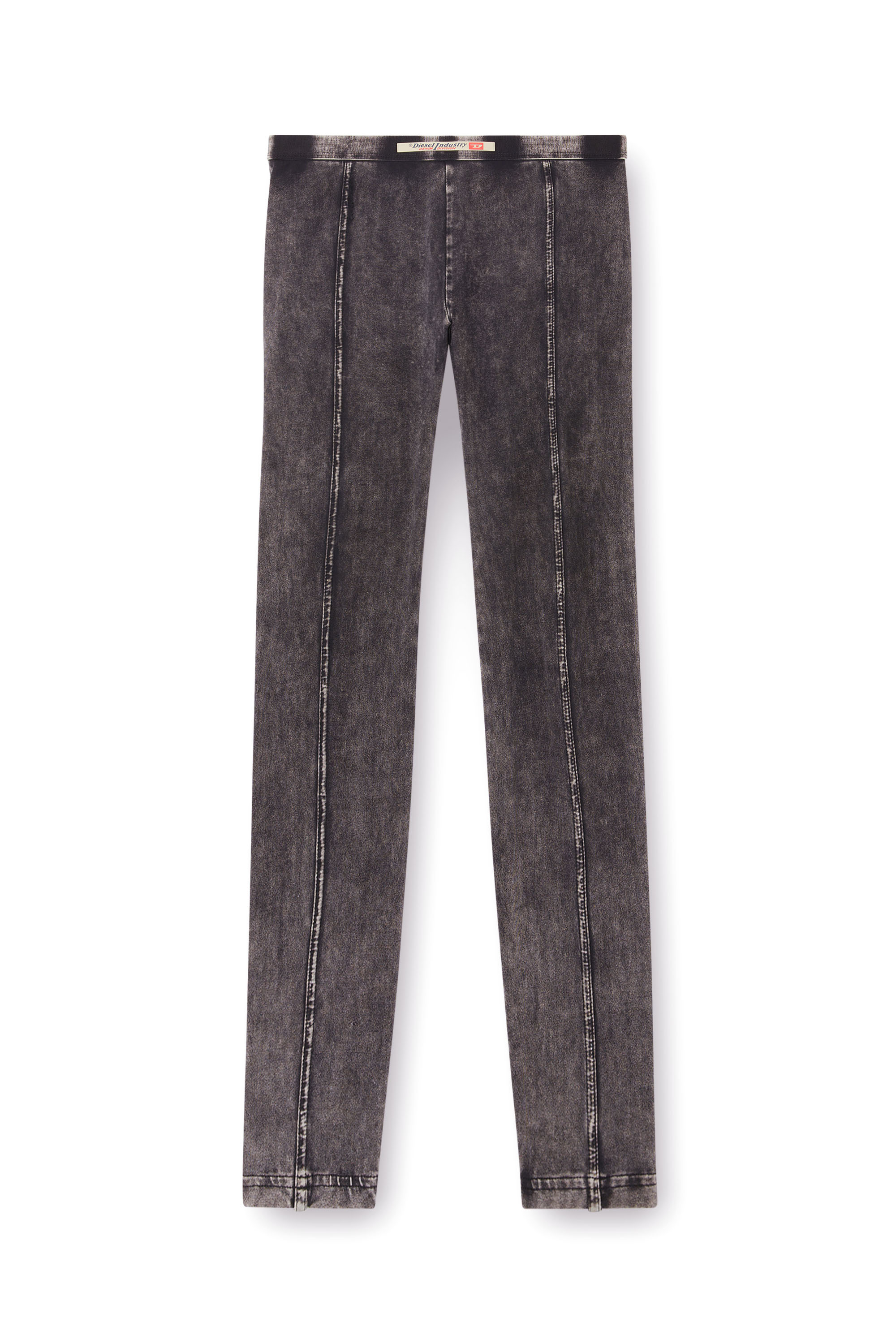 Diesel - ATHENA-DNM, Woman's Jeggings in denim-effect jersey in Black - 4