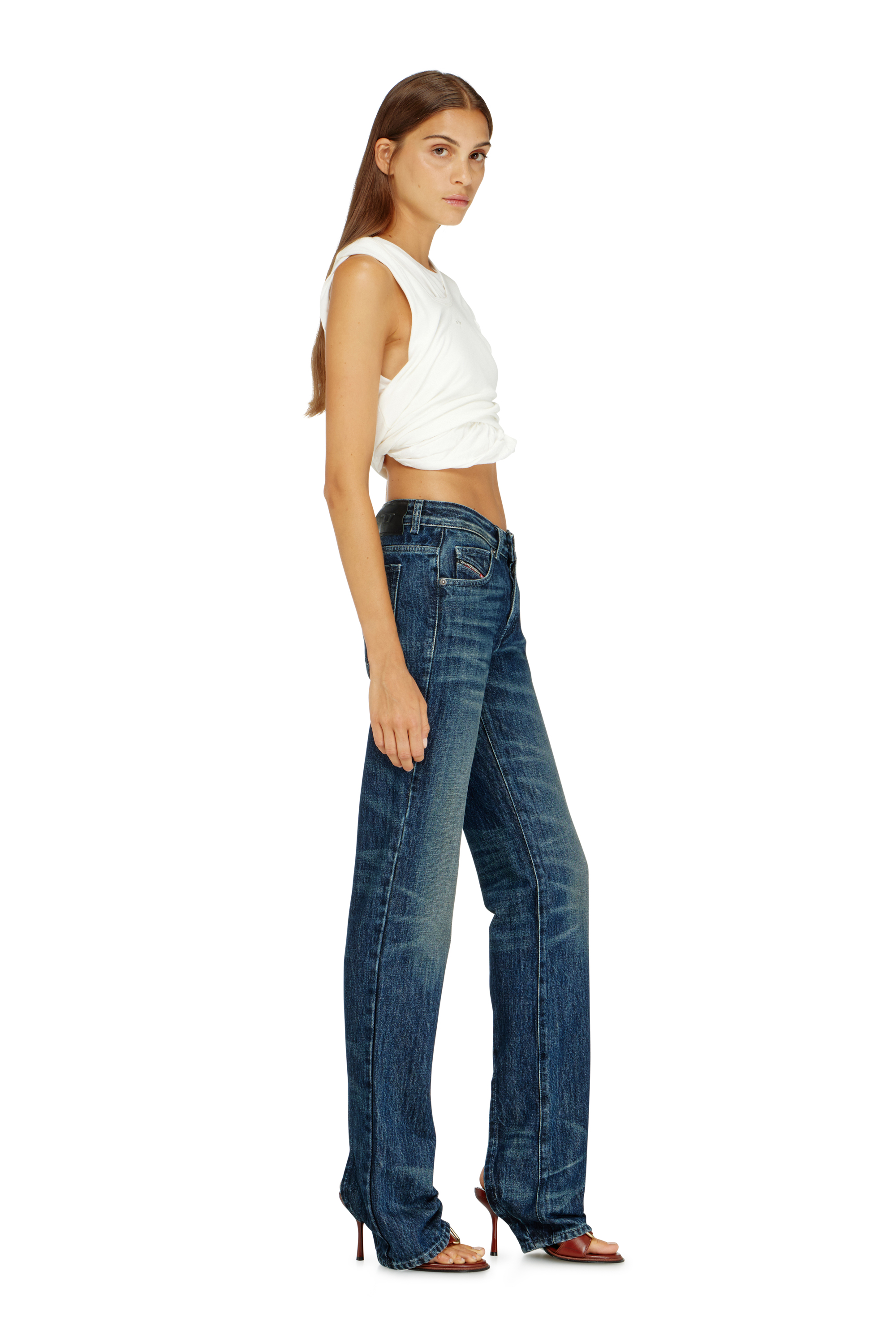 Diesel - Woman's Regular Jeans D-Heel 007FZ, Dark Blue - 2