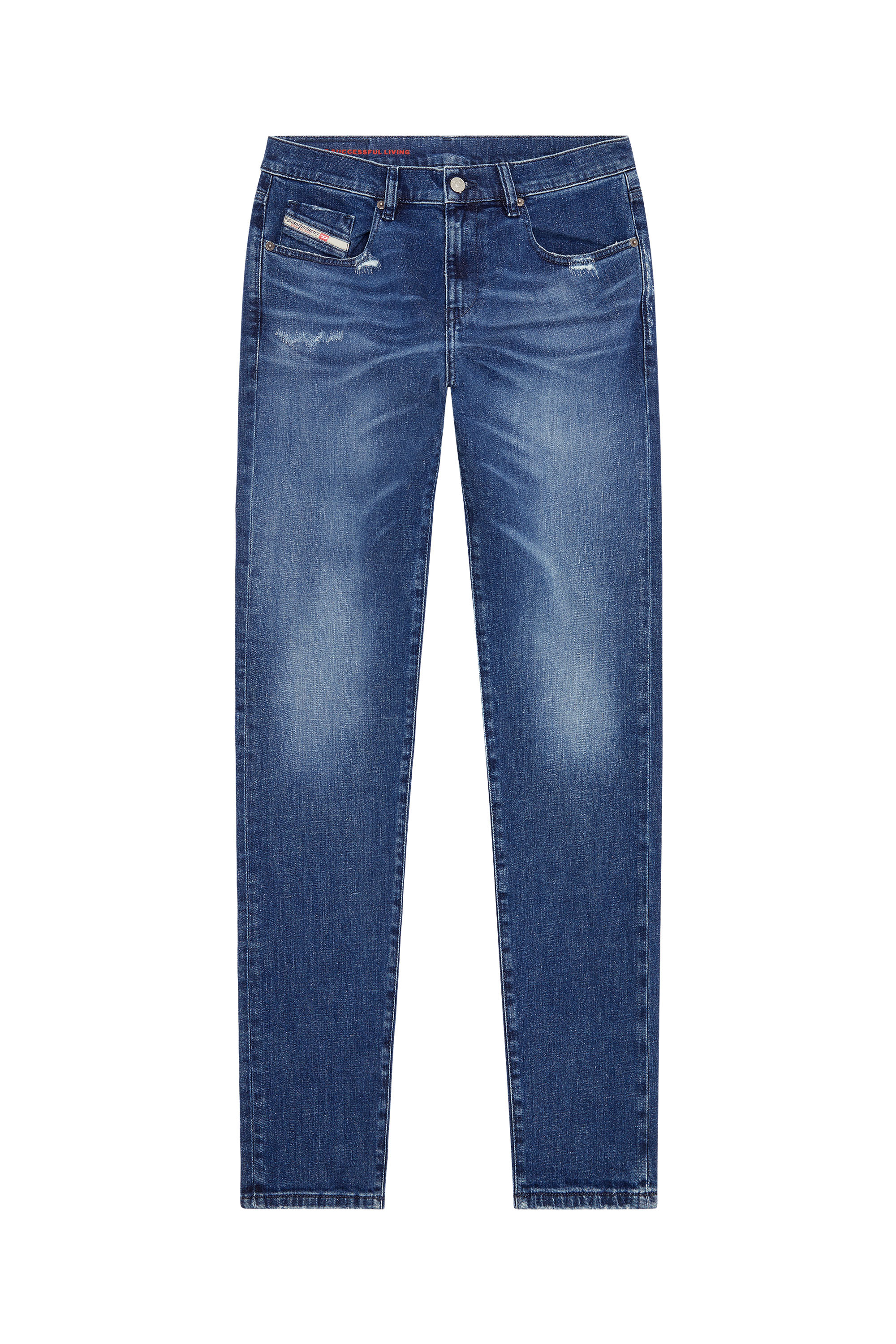 Diesel - 2019 D-STRUKT 09F55 Slim Jeans, Medium blue - Image 6