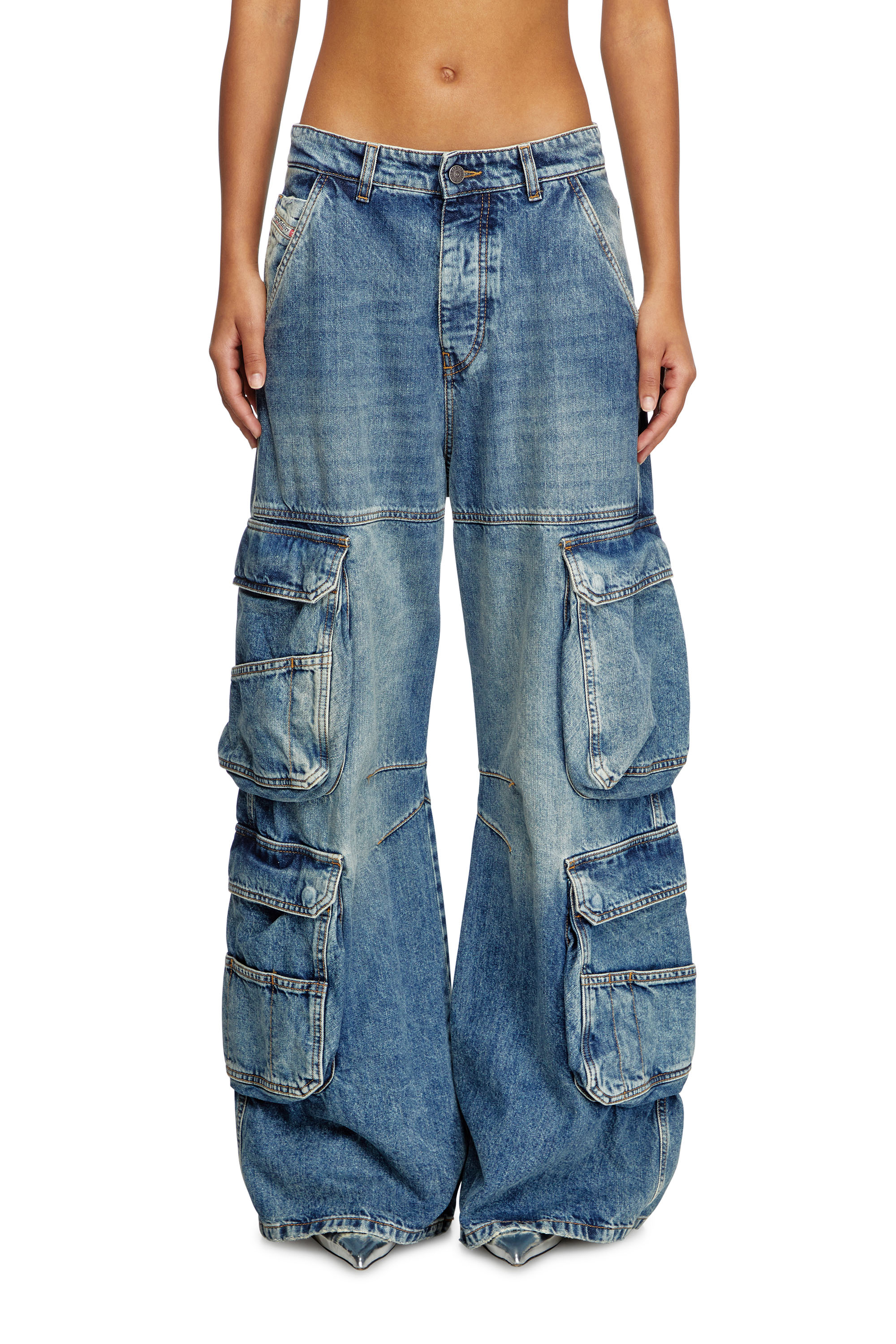 Relaxed Jeans 1996 D-Sire 0NLAX, Medium blue Diesel - Woman's Relaxed Jeans 1996 D-Sire 0NLAX, Medium blue - 3