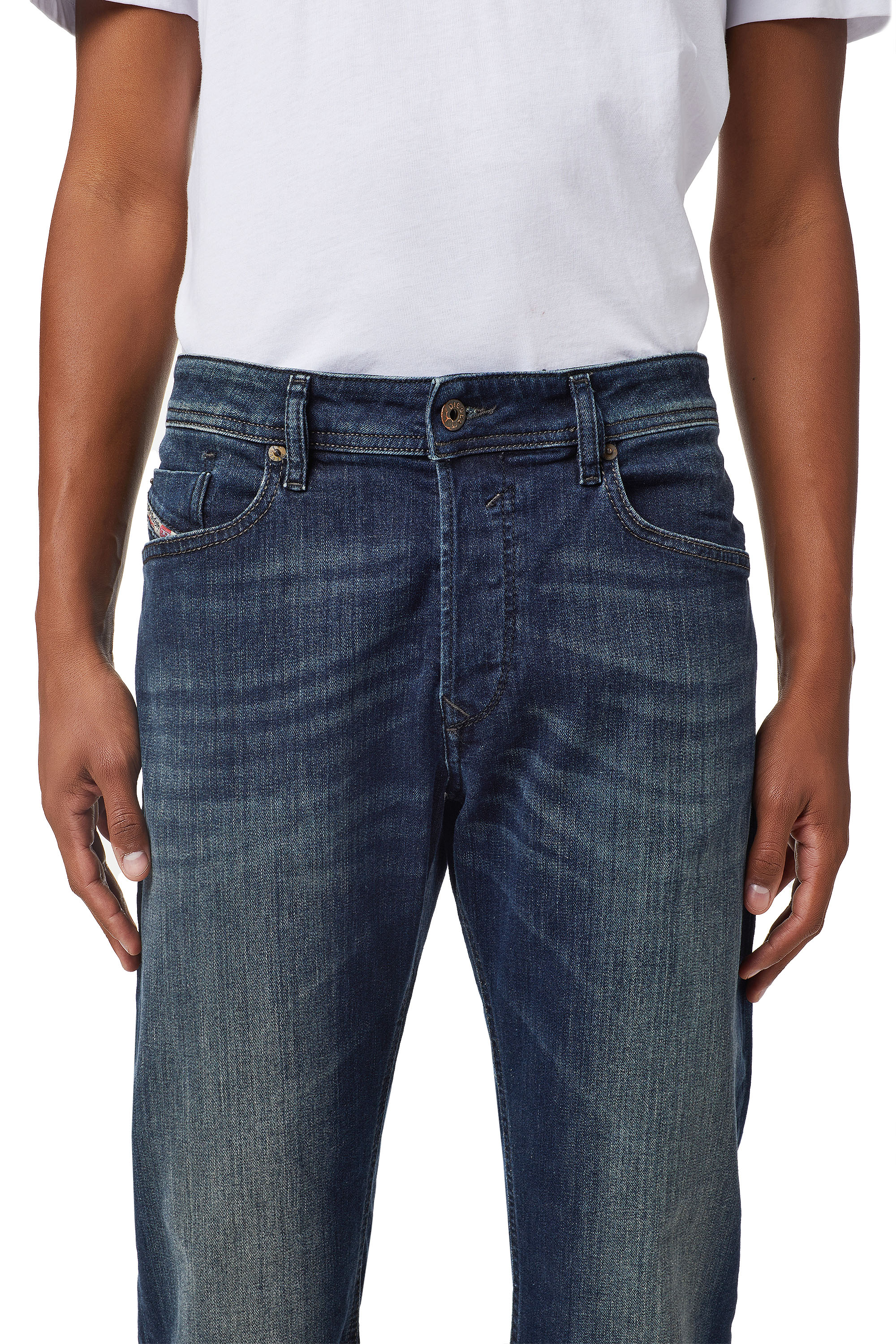 Diesel - Waykee 0814W Straight Jeans, Dark Blue - Image 3