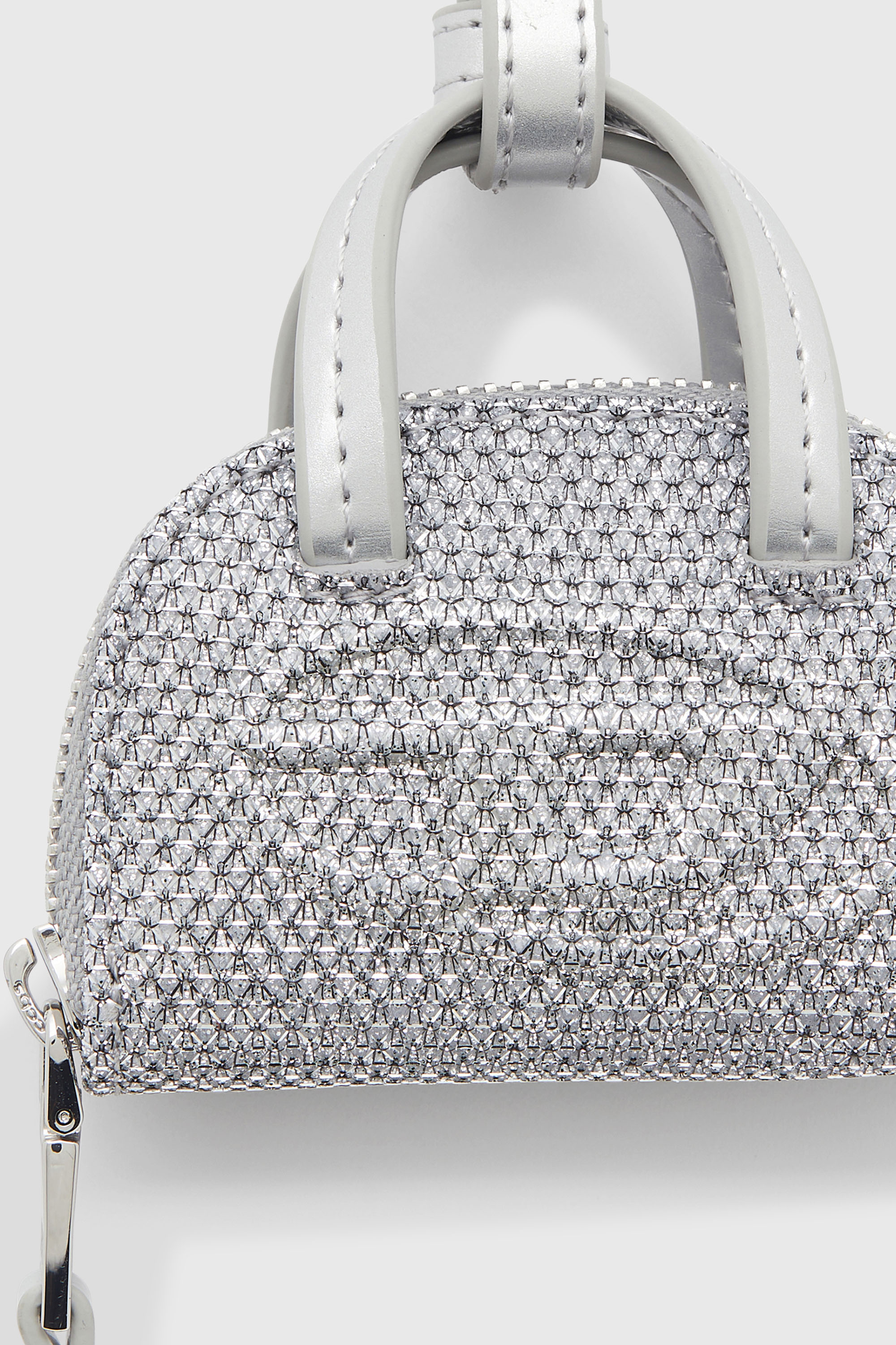 Diesel - 1DR DOME CHARMS, Woman's 1DR Dome - Charm in Lurex fabric in Silver - 3