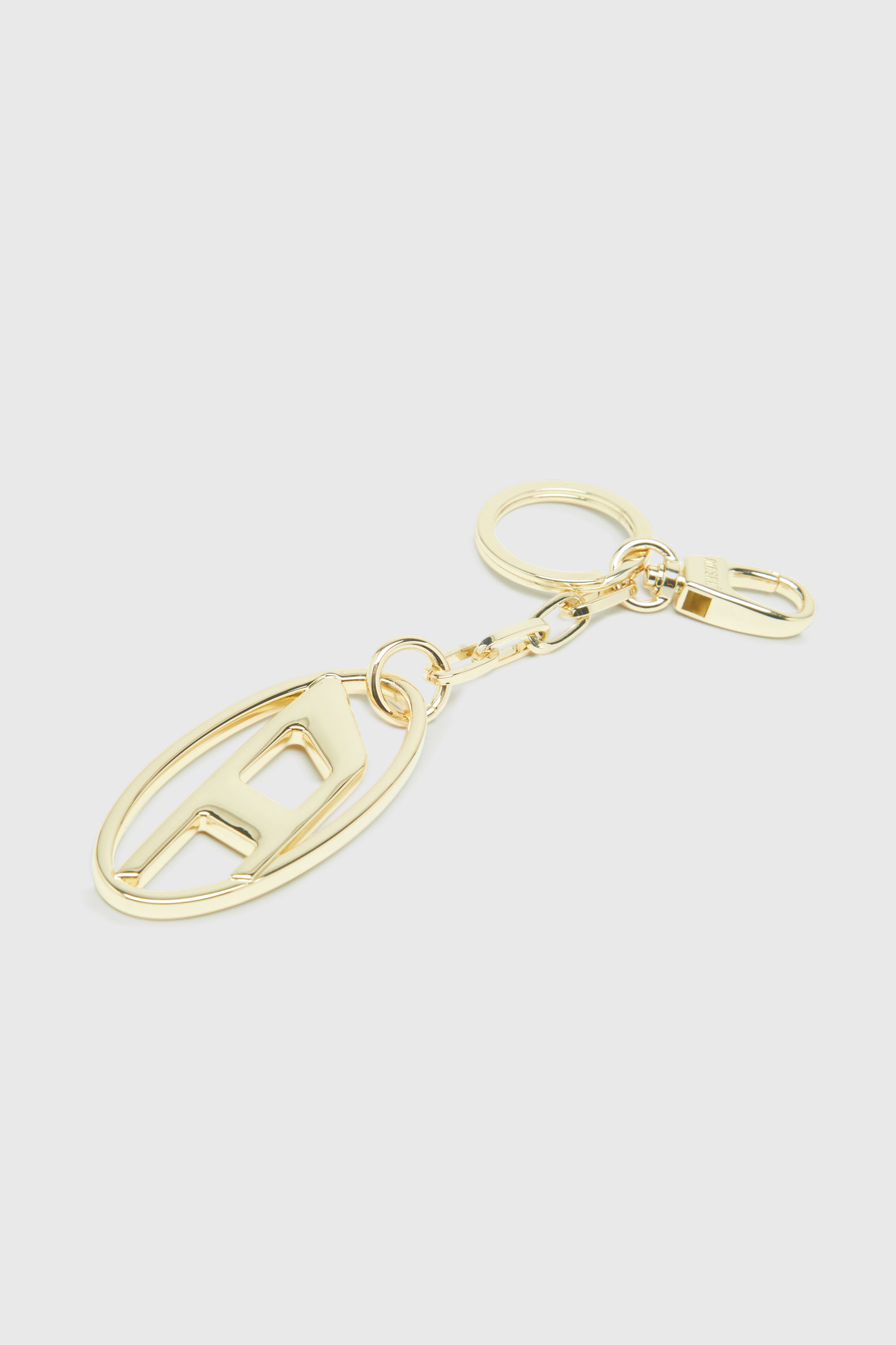 Diesel - HOLY-C, Unisex's Metal keyring with logo plaque in Gold - 2