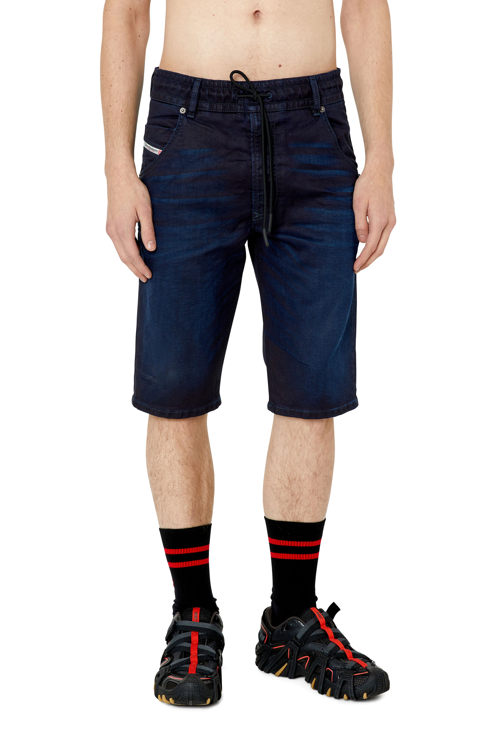 Diesel - D-KROOSHORT-Z JOGGJEANS, Dark Blue - Image 1