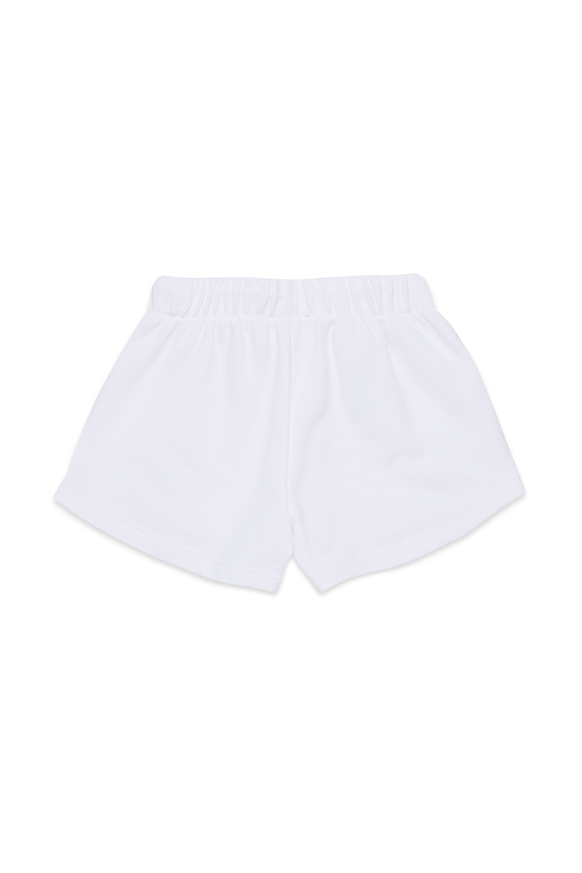 Diesel - PAGL, Woman's Sweat shorts with cut-out Oval D logo in White - 2