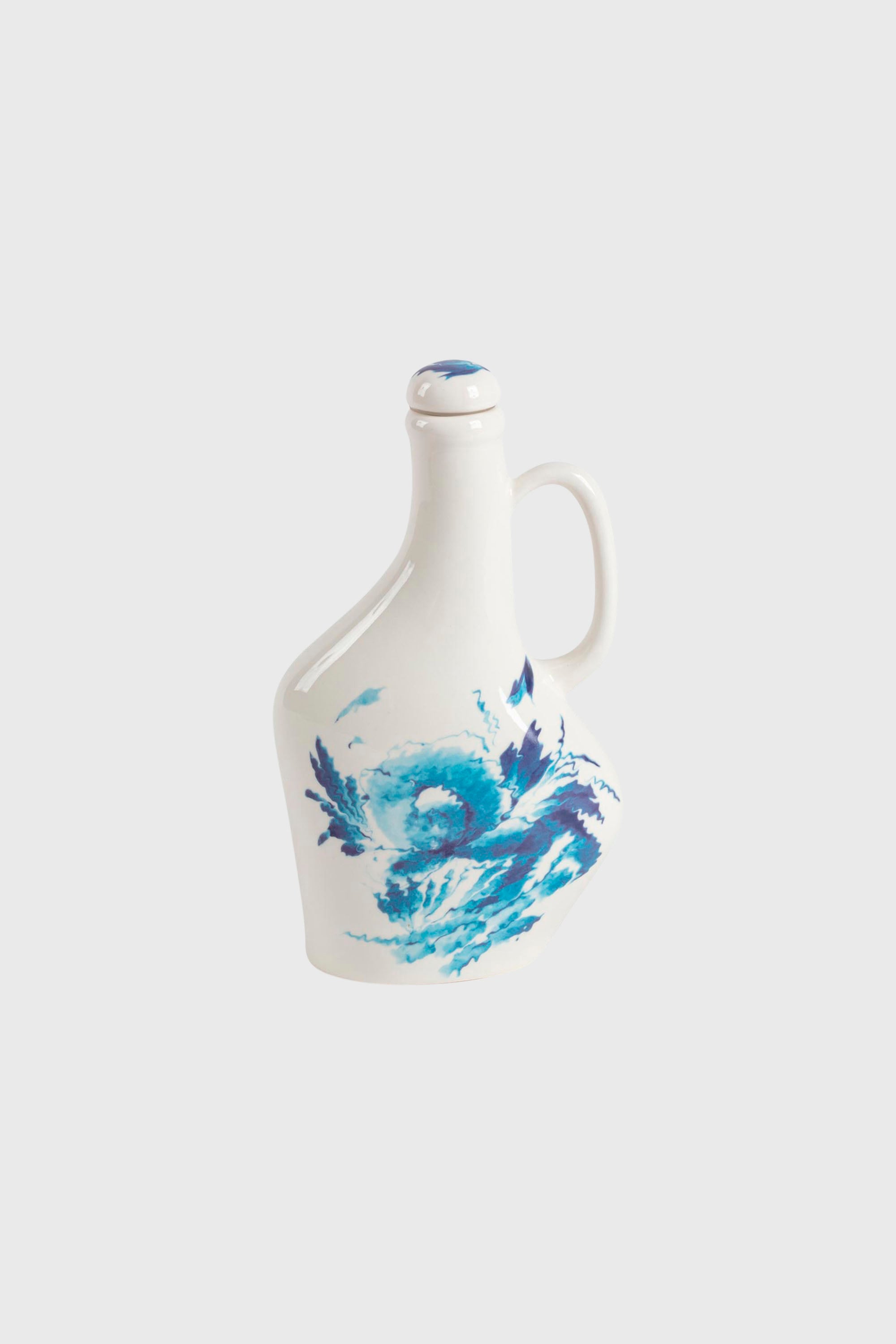 Diesel - 11286 PORCELAIN BOTTLE FOR SEASONING "CL, Unisex's Porcelain bottle for seasoning in White/Blue - 1