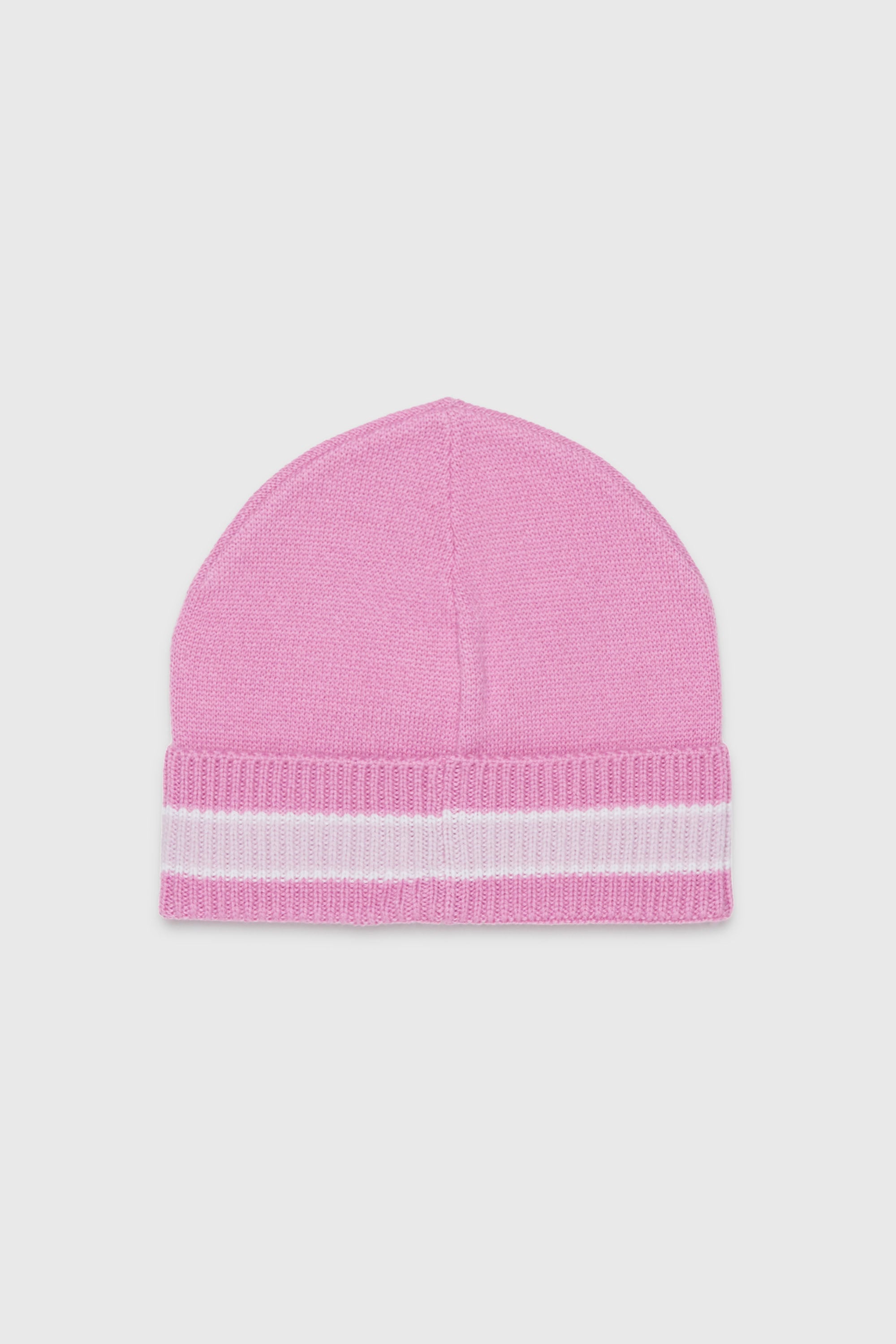 Diesel - FMOB, Unisex's Striped beanie in wool blend in Pink - 2