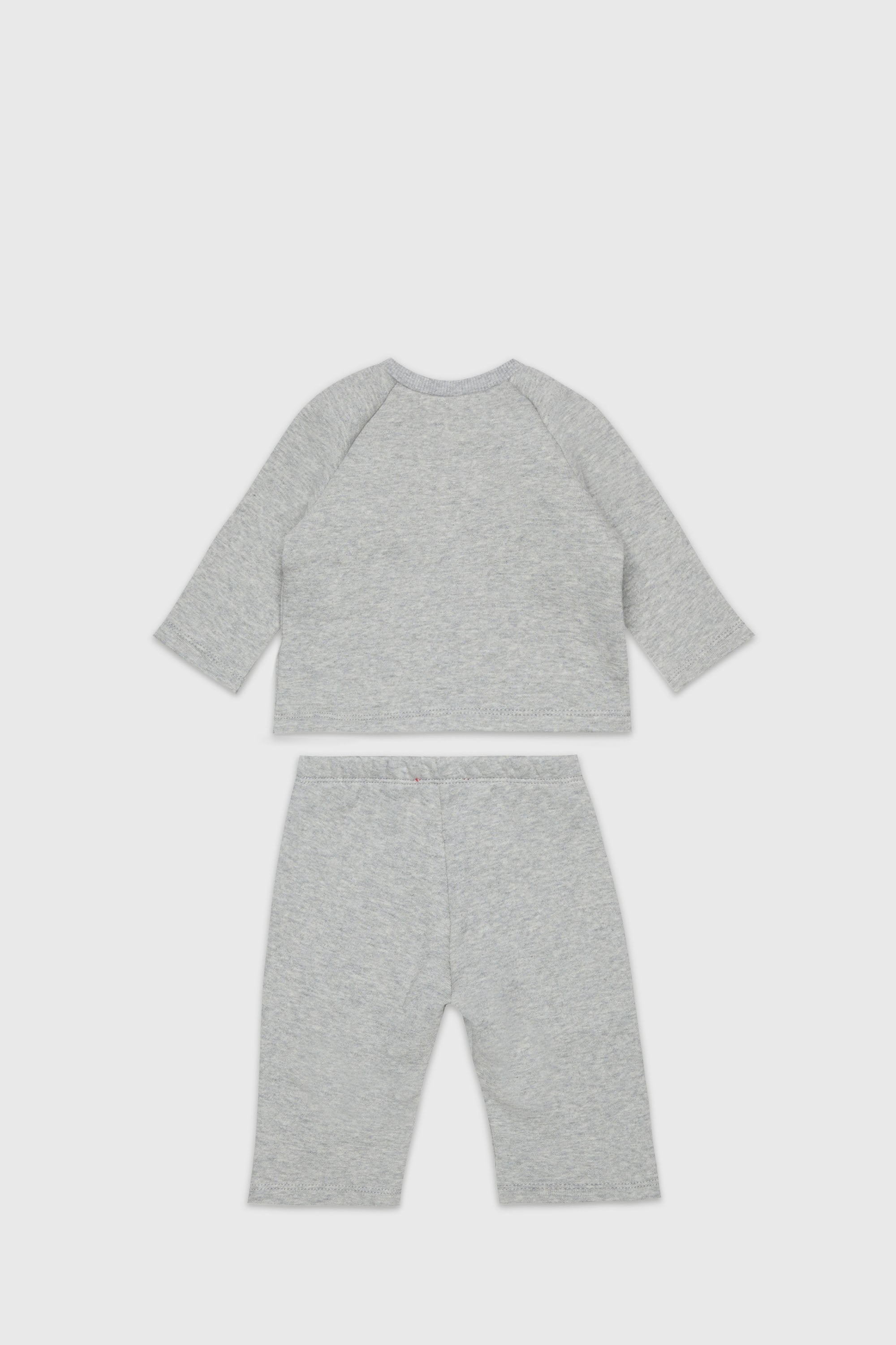Diesel - SLUPY-SET-NB, Unisex's Newborn clothing set with logo print in Grey - 2