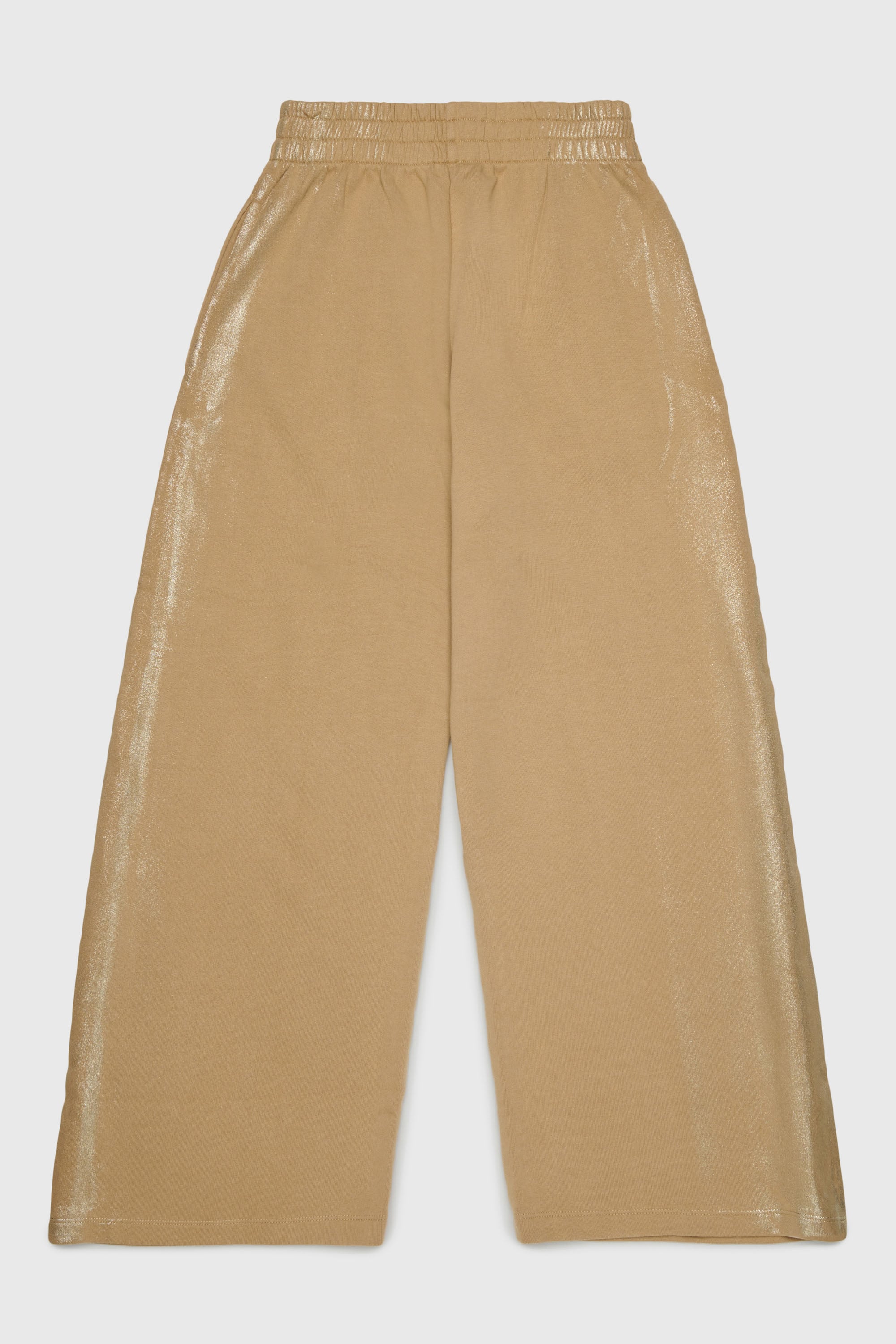 Diesel - PAELIC, Woman's Wide-leg sweatpants with metallic effect in Brown - 2