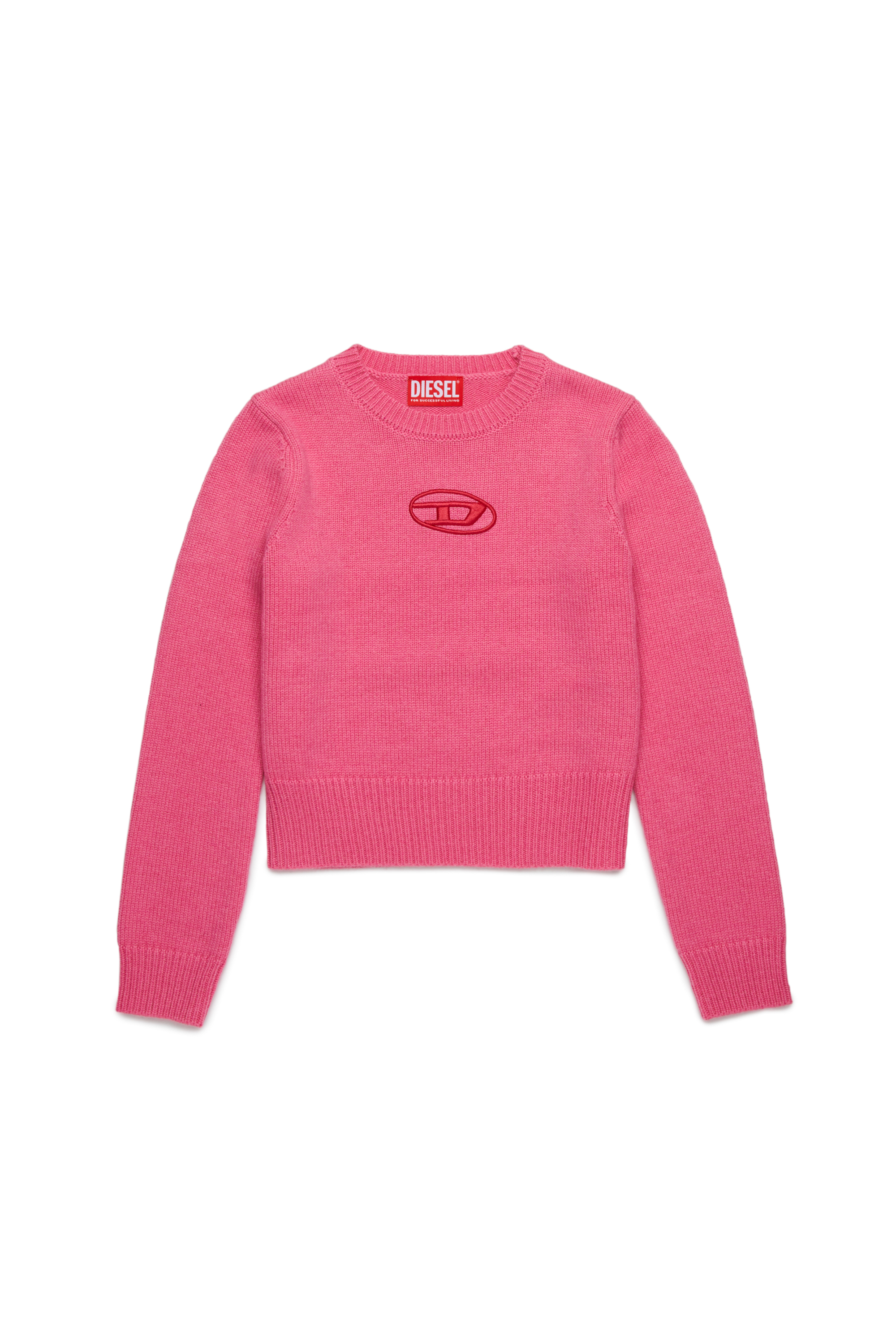 Diesel - KGANDIE, Woman's Jumper in cashmere-enriched blend in Pink - 1