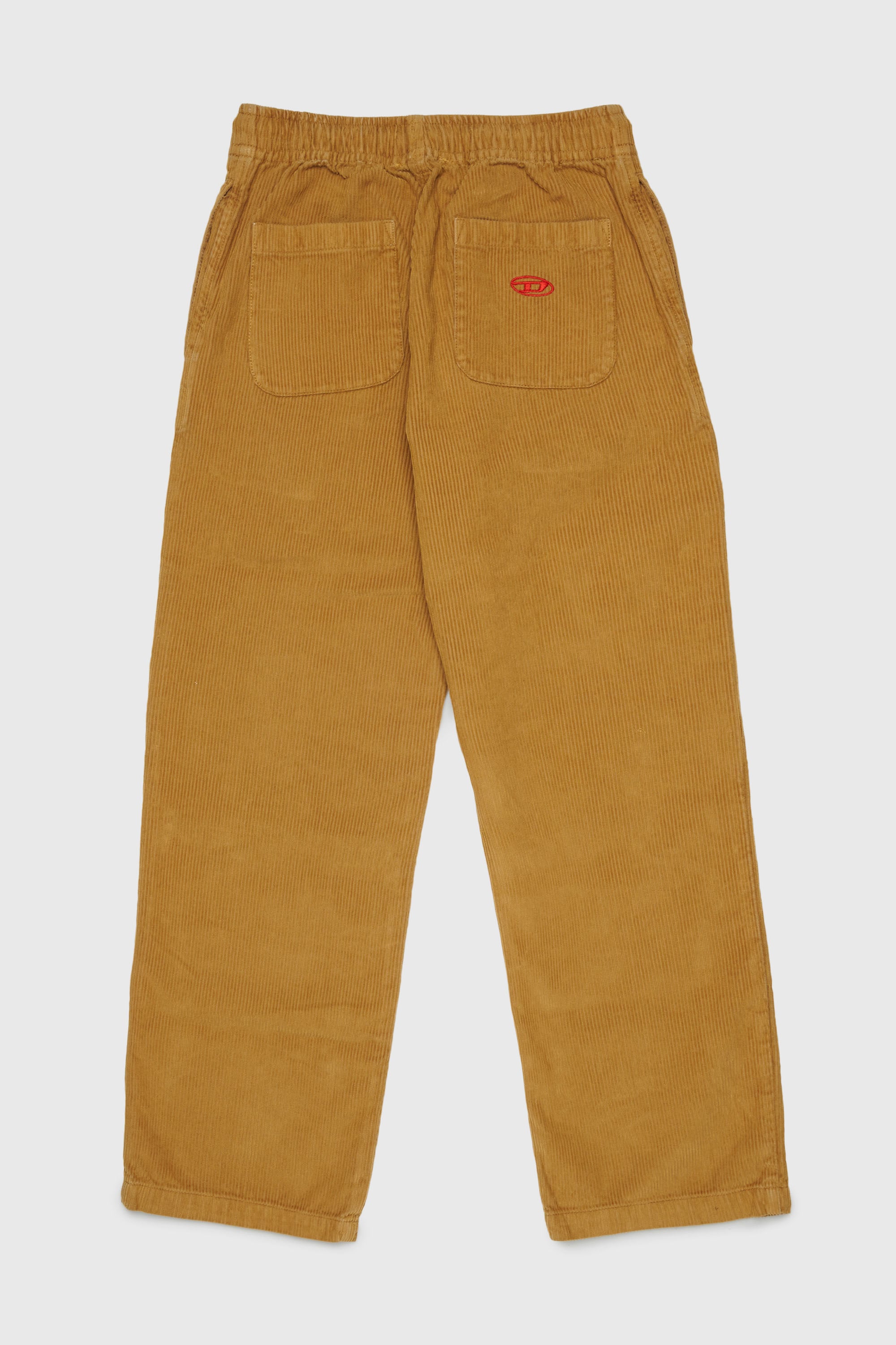 Diesel - PMILL, Man's Corduroy pants with drawstring waist in Brown - 2