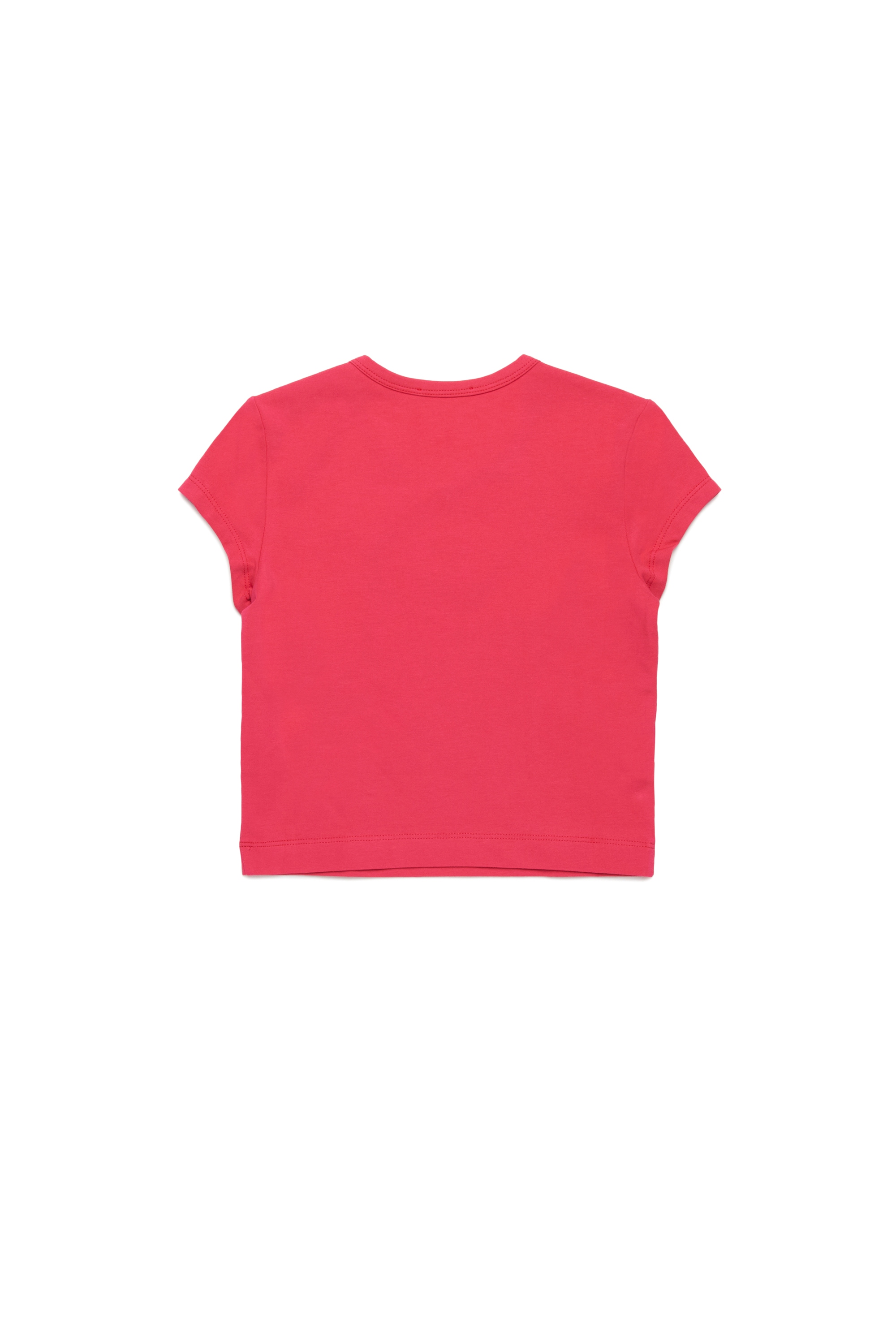 Diesel - TANGIE, Woman's T-shirt with cut-out Oval D logo in Pink - 2