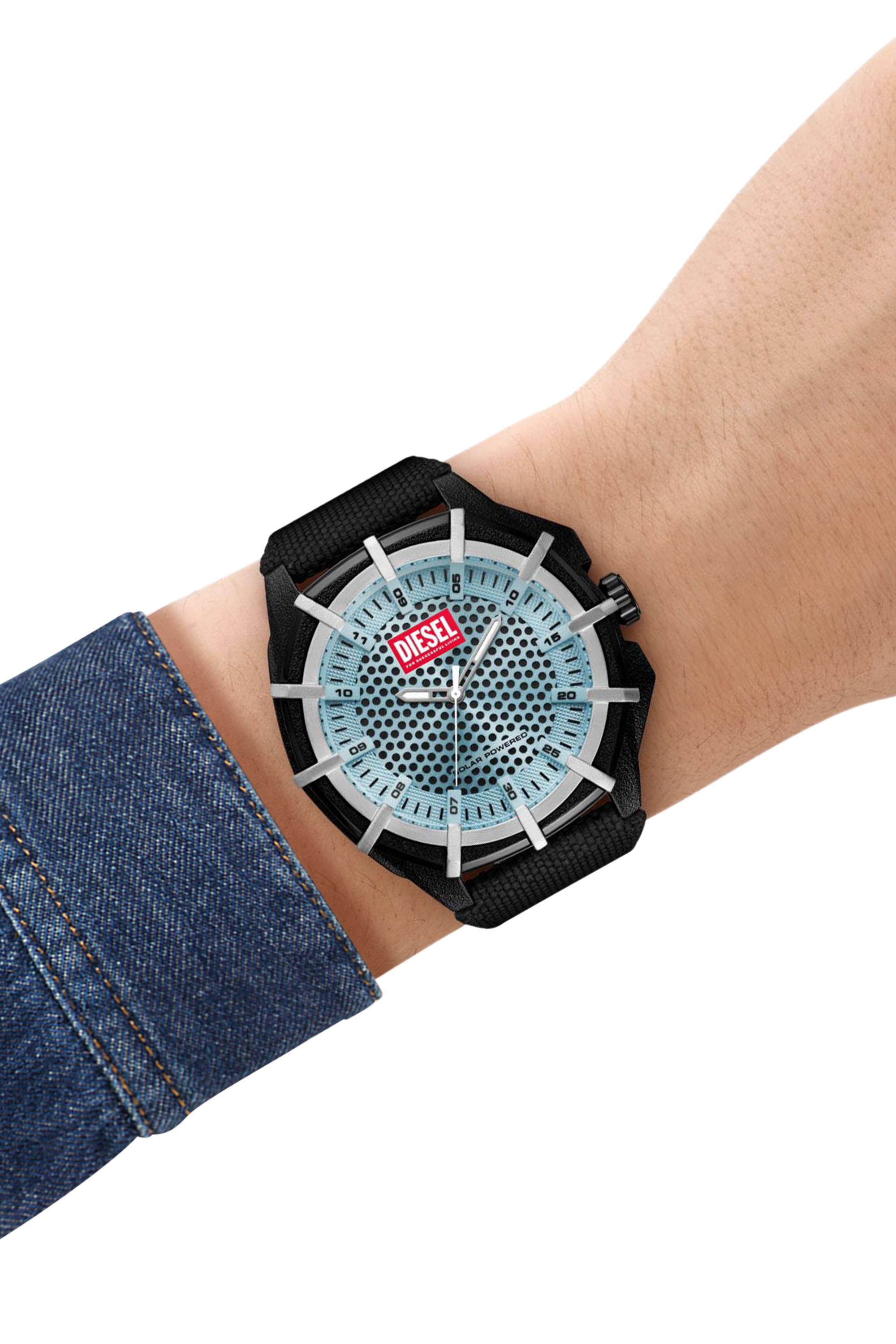 Diesel - DZ4679, Man's Diesel Framed Solar-Powered Watch in Black - 4