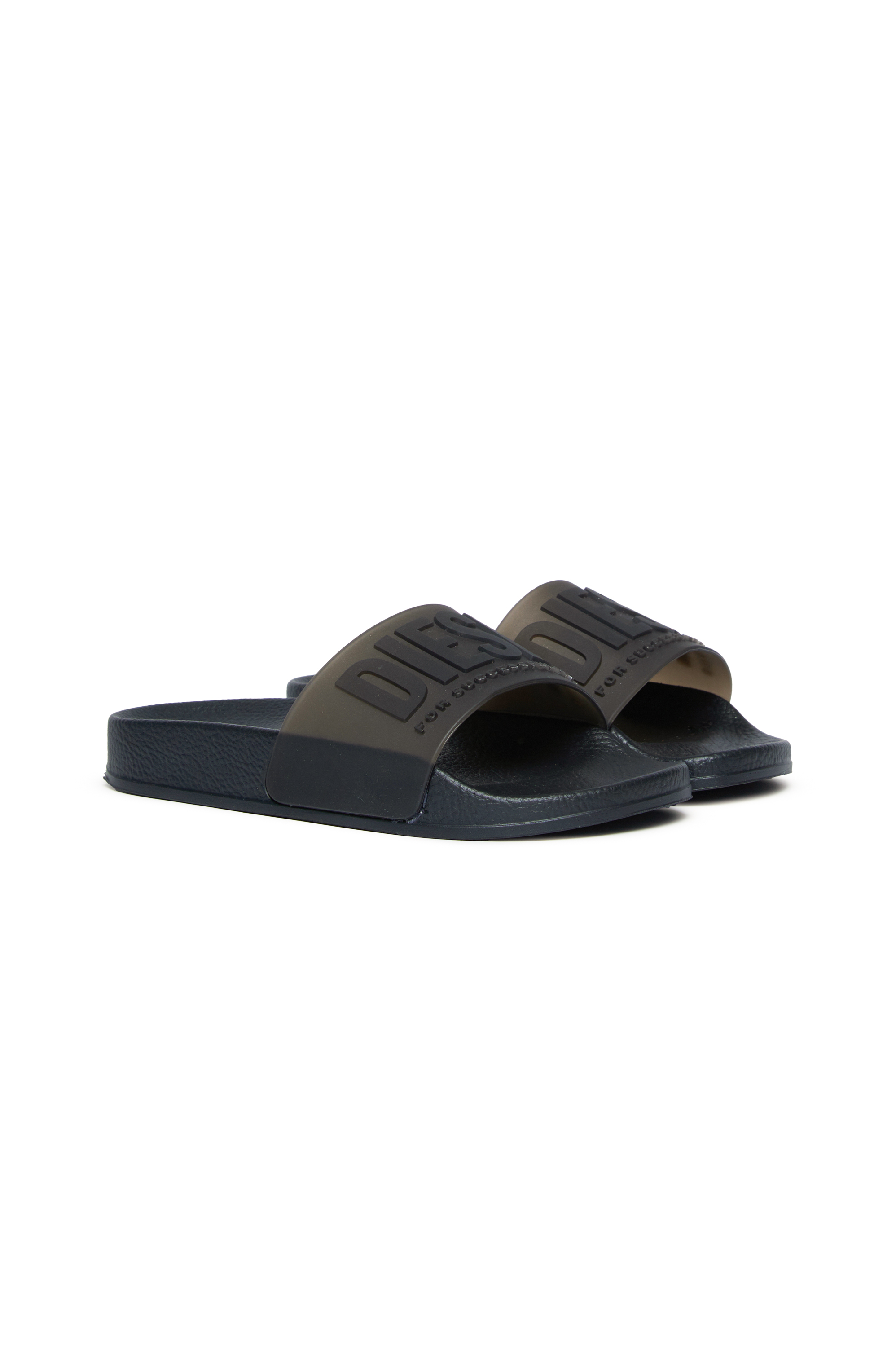 Diesel - SA-MAYEMI CC, Unisex's Semi-transparent rubber pool slides in Black - 2