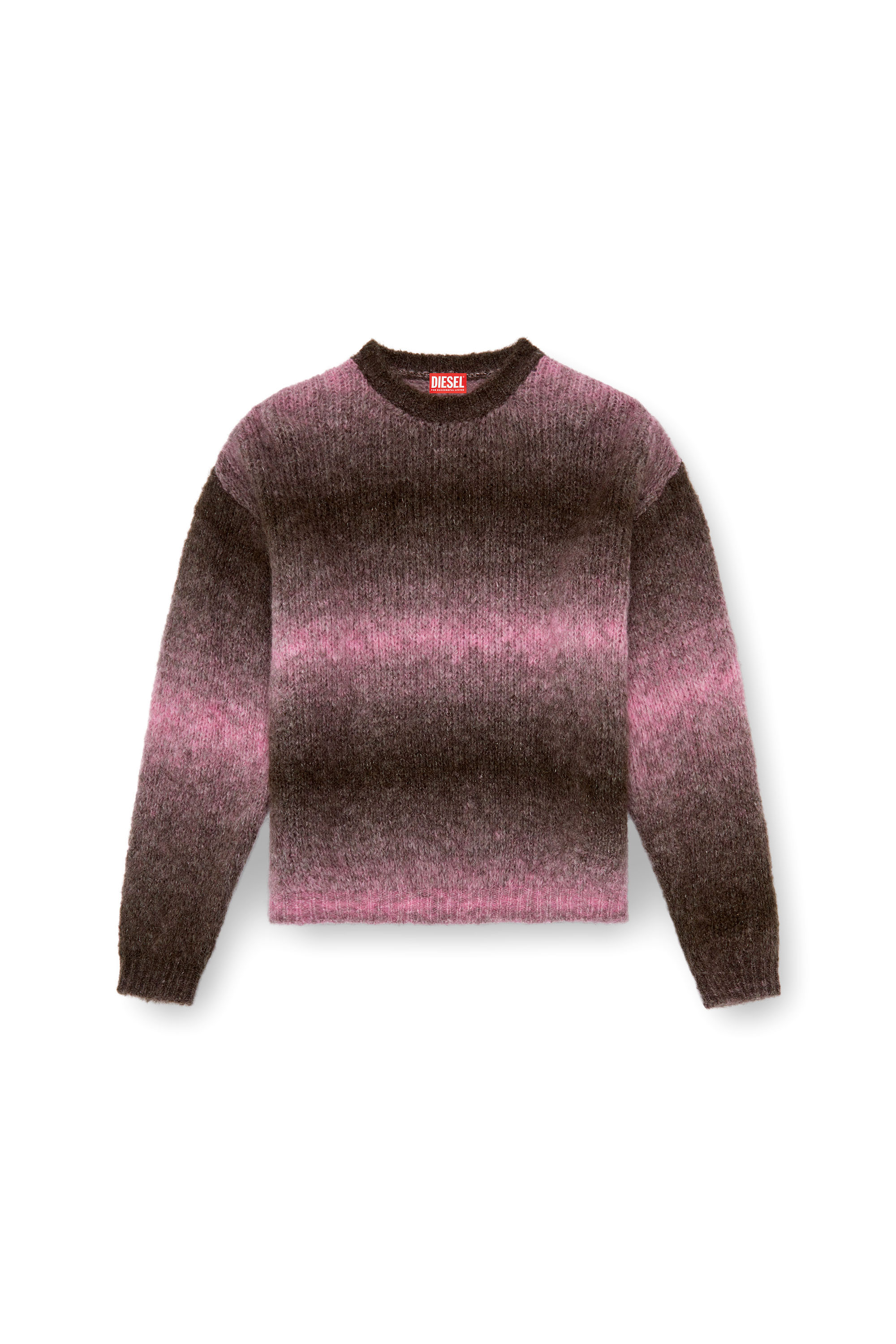 Diesel - K-RASTA, Man's Dégradé jumper in alpaca blend in Violet - 3