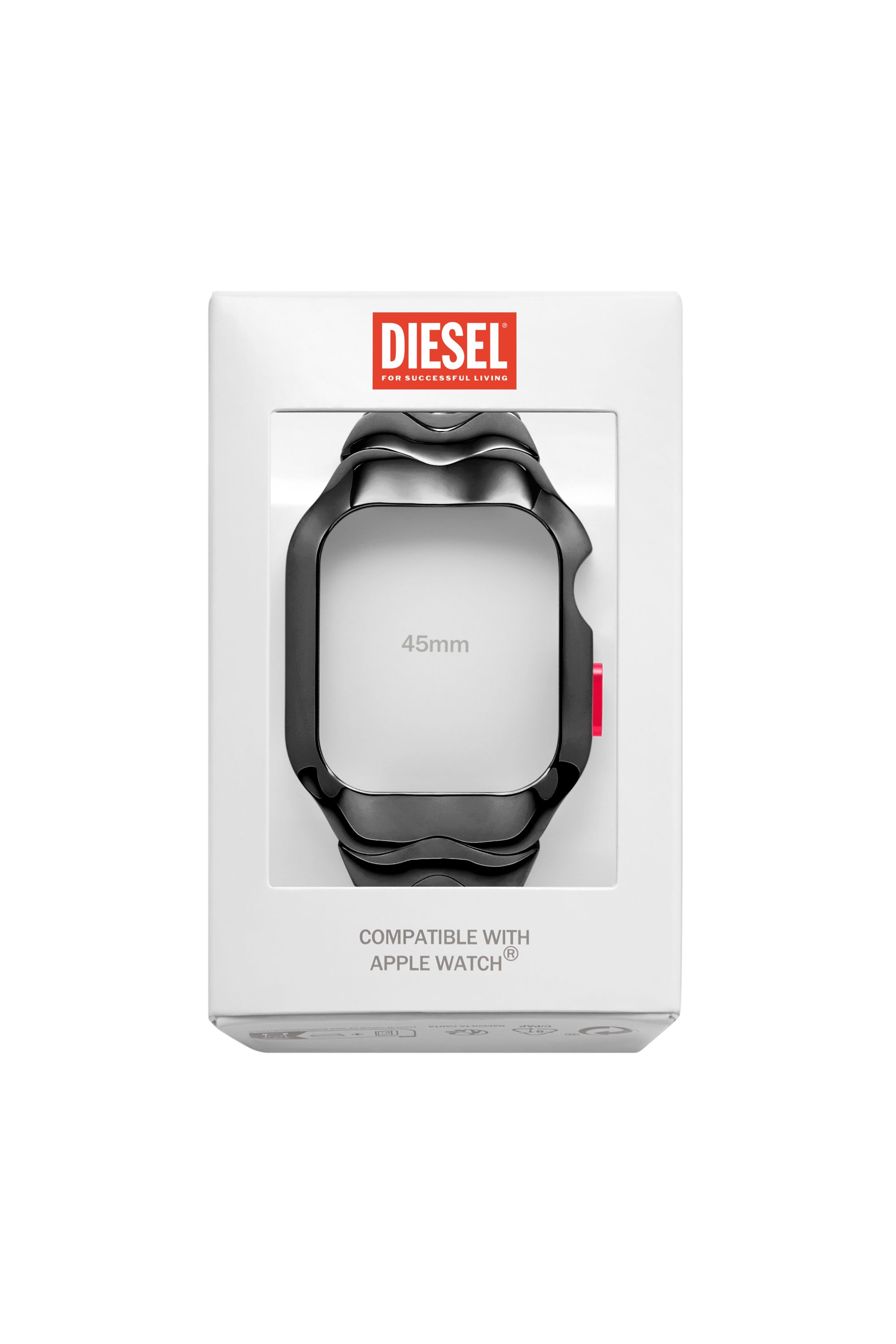 Diesel - DSS0025, Unisex's Gunmetal Stainless Steel Unibody for Apple watch®, 45mm in Black - 2