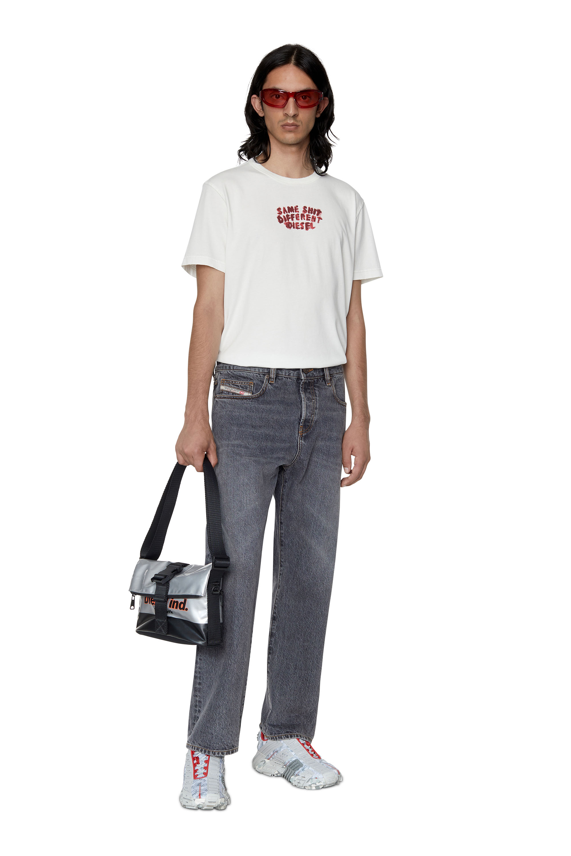 Diesel - 2020 D-Viker 007D3 Straight Jeans, Black/Dark grey - Image 2