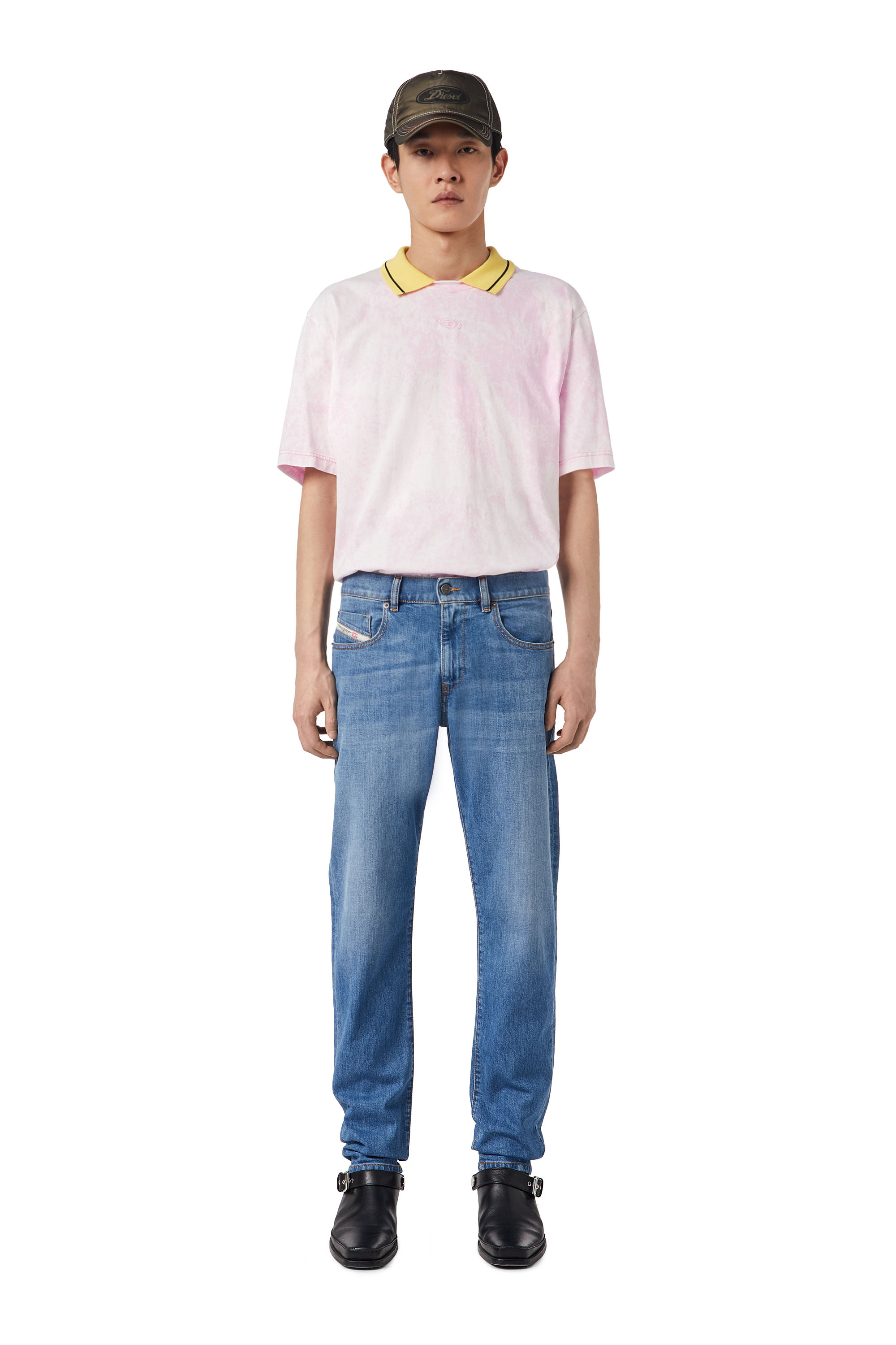 Diesel - 2019 D-Strukt 0EHAJ Slim Jeans, Medium blue - Image 2