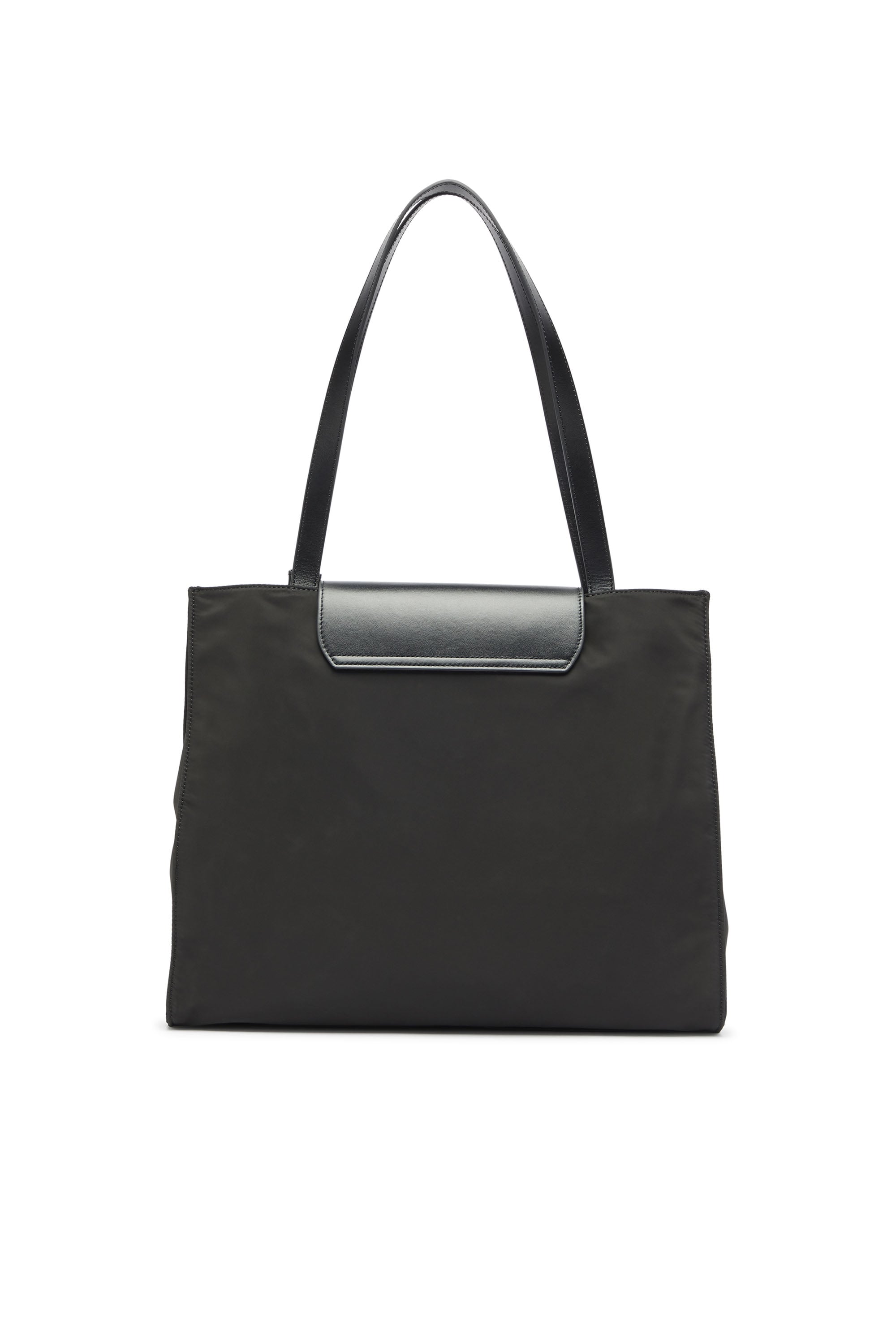 Diesel - 1DR TOTE E/W, Unisex's 1DR - Shopping bag in nylon with leather flap in Black - 2