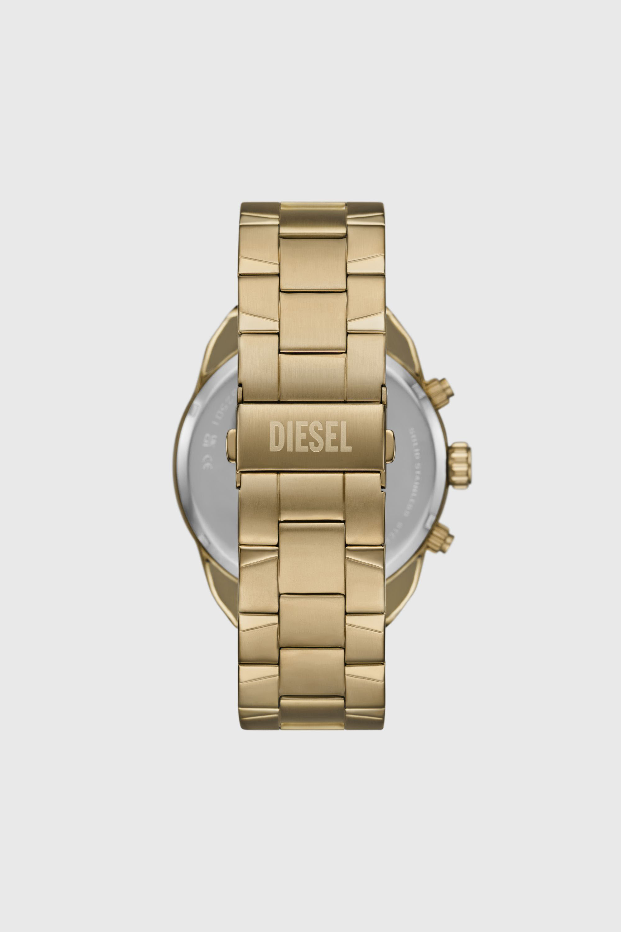 Diesel - DZ4678, Man's Diesel Spiked Chronograph Gold-Tone Stainless Steel Watch in Gold - 2