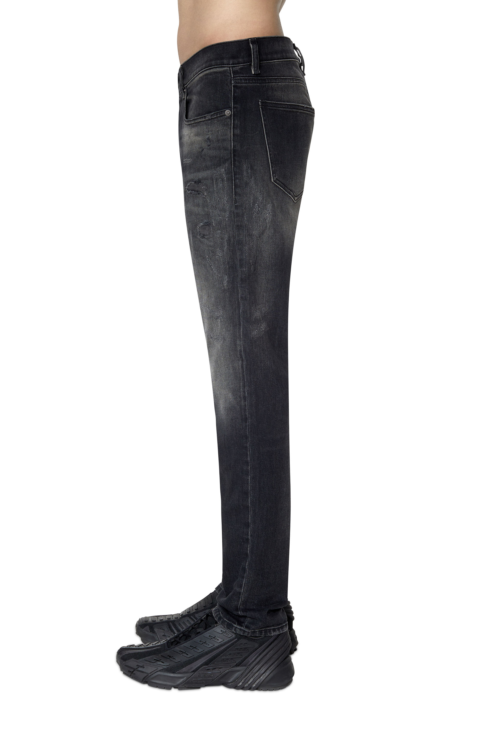 Diesel - 2019 D-Strukt 09E05 Slim Jeans, Black/Dark grey - Image 5