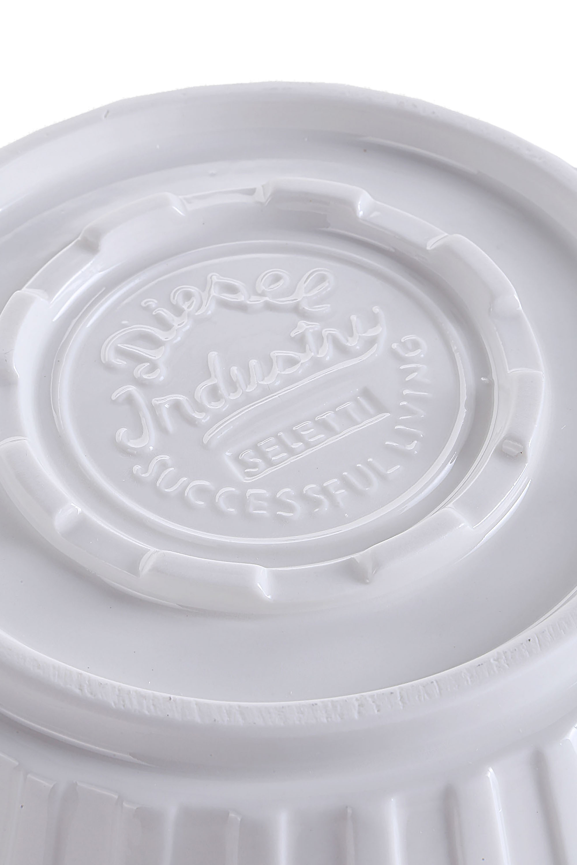 Diesel - 10981 MACHINE COLLEC, Unisex's Porcelain salad bowl, ø cm 22 / 8.7" in White - 3