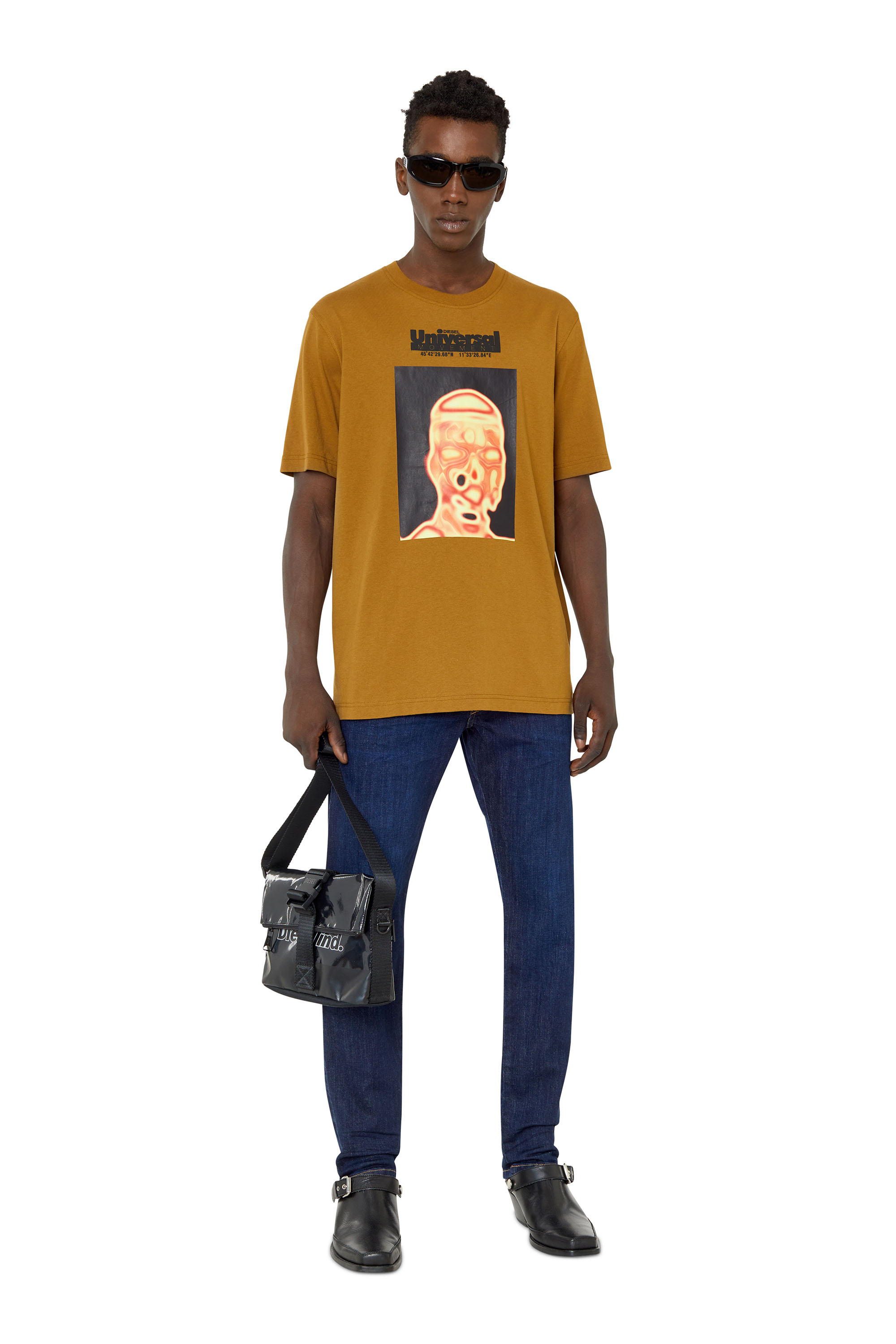 Diesel - D-Yennox 0IHAQ Tapered Jeans, Dark Blue - Image 5