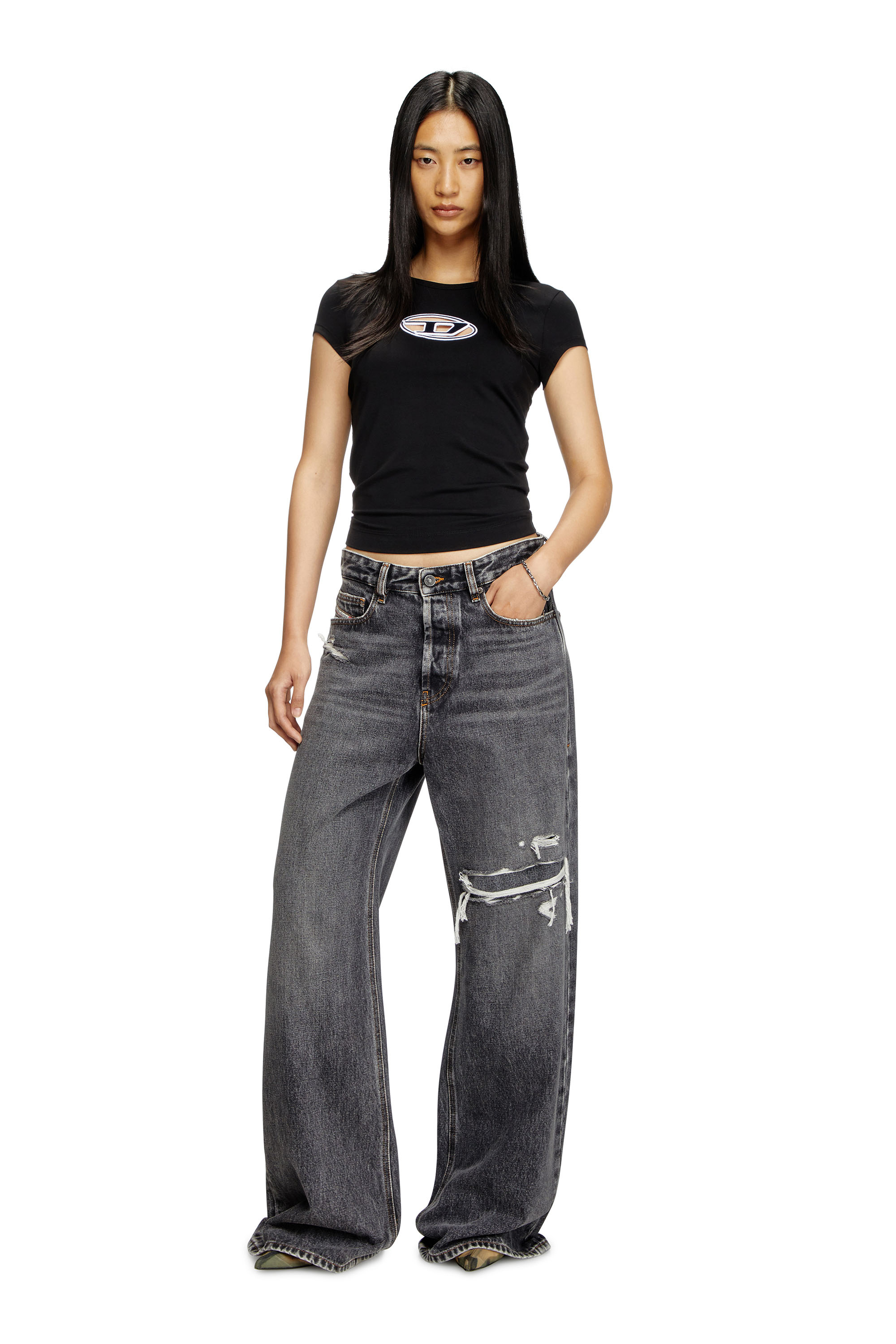 Diesel - T-ANGIE, Black - Image 2