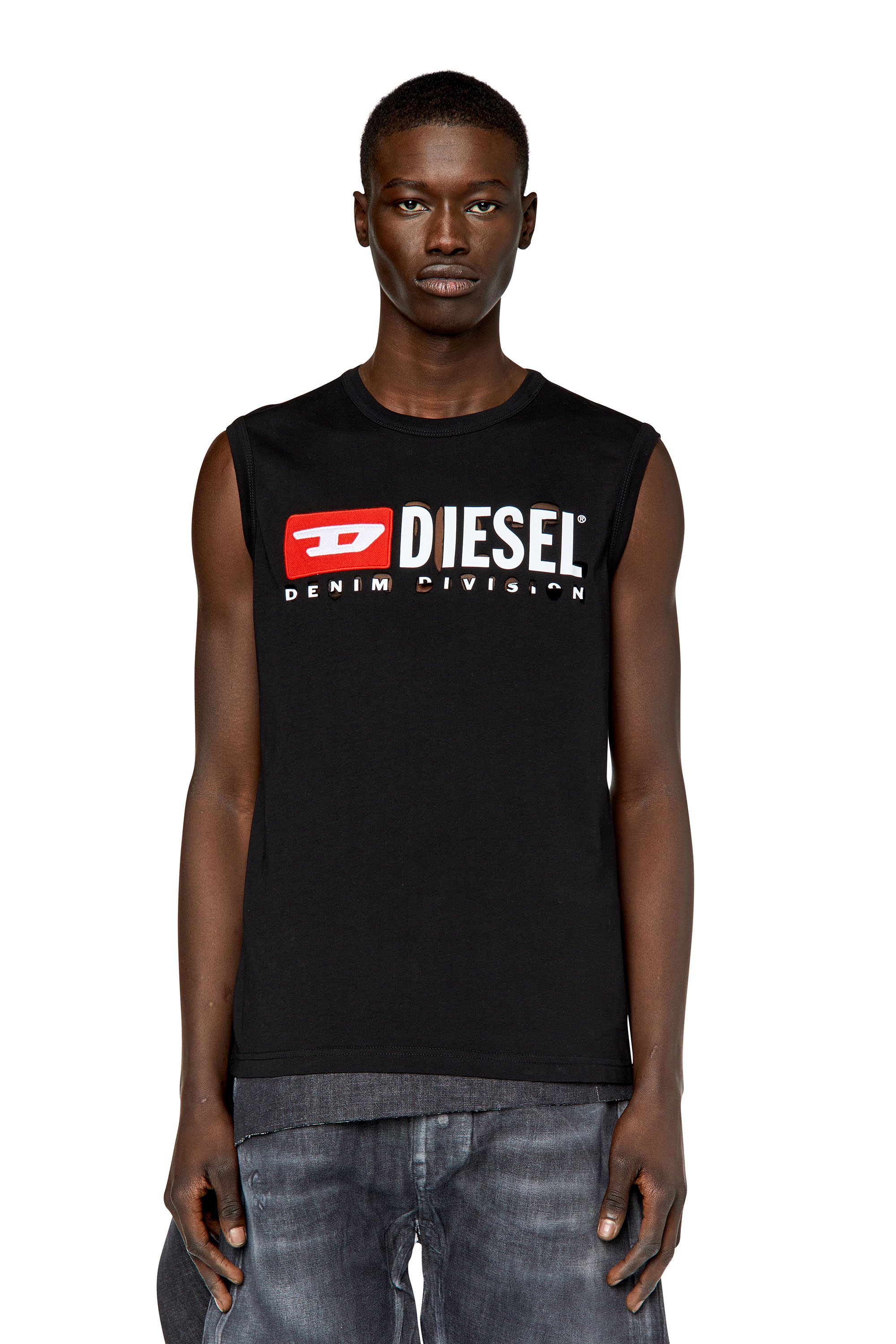 Diesel - T-BISCO-DIVSTROYED, Black - Image 1