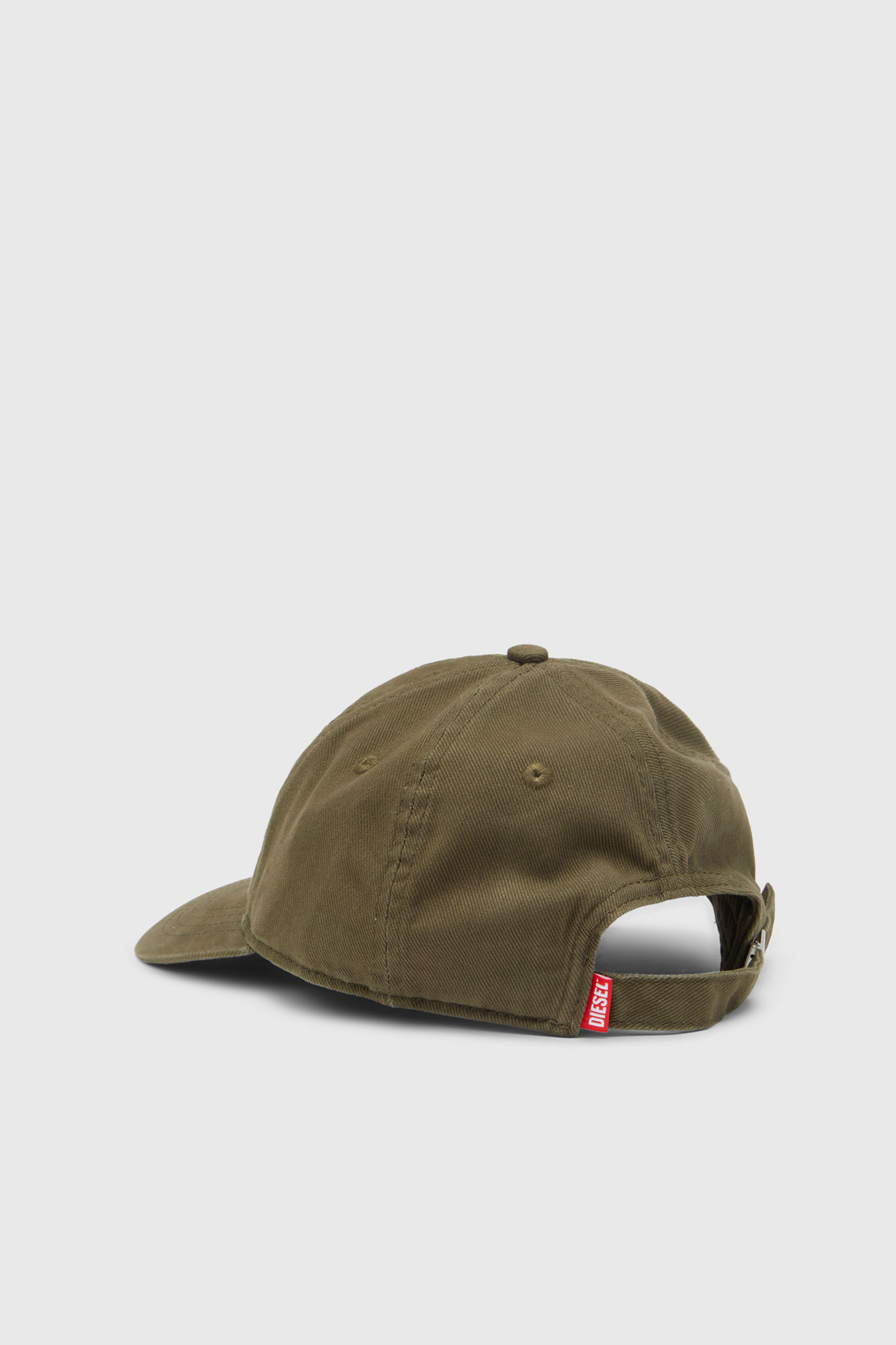 Diesel - C-RUN-WASH, Man's Baseball cap in washed cotton twill in Military Green - 2