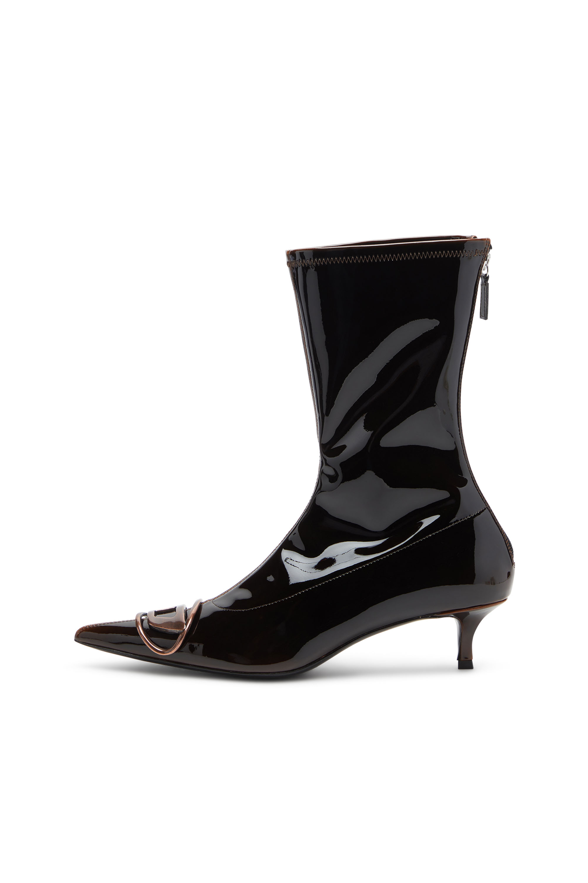 Diesel - D-VENUS KITTIE BT, Woman's D-Venus-Ankle boots in liquid PU in Blue/Brown - 6