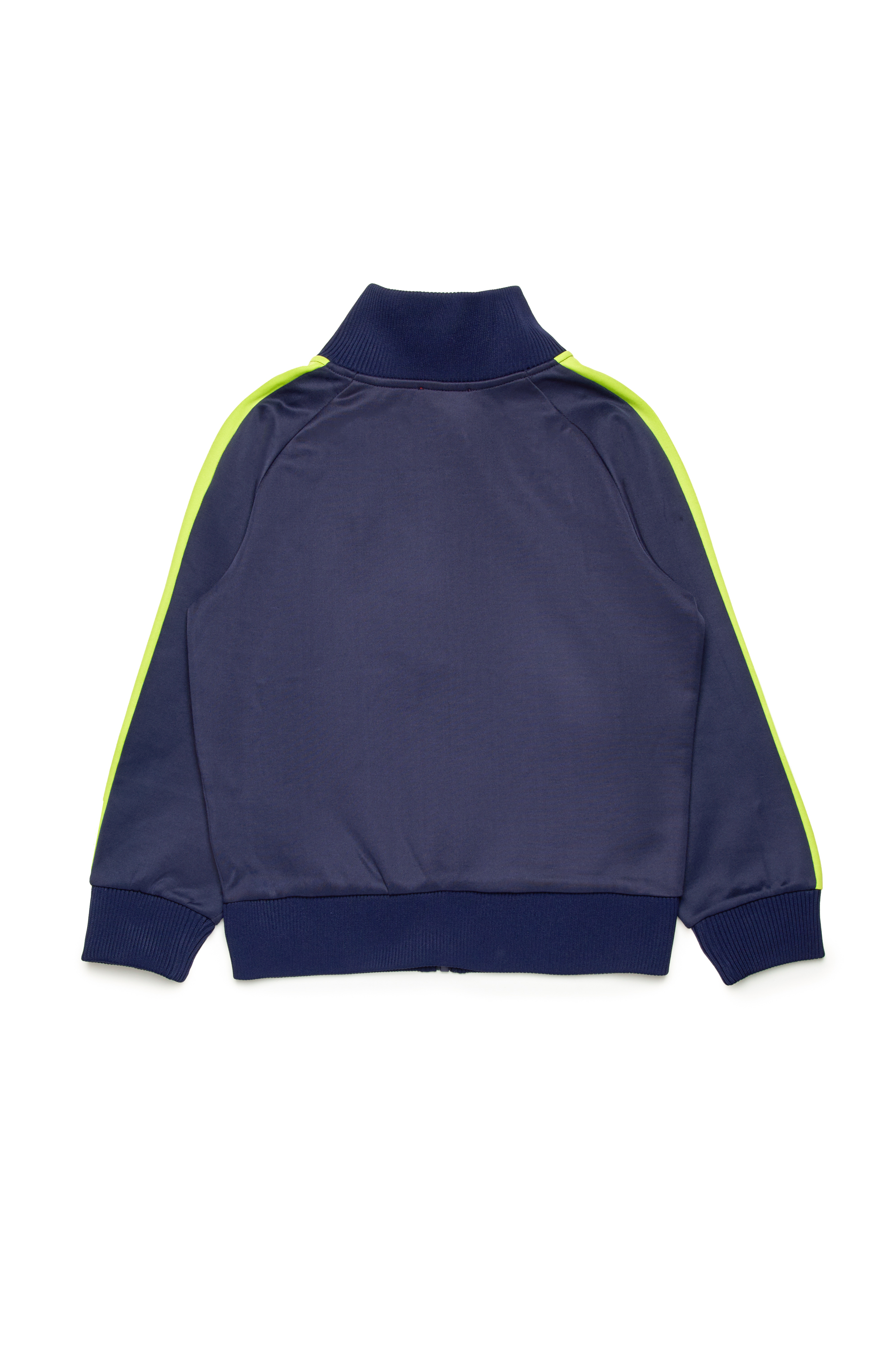 Diesel - SLOCKERN1, Man's Track jacket with neon bands in Dark Blue - 2