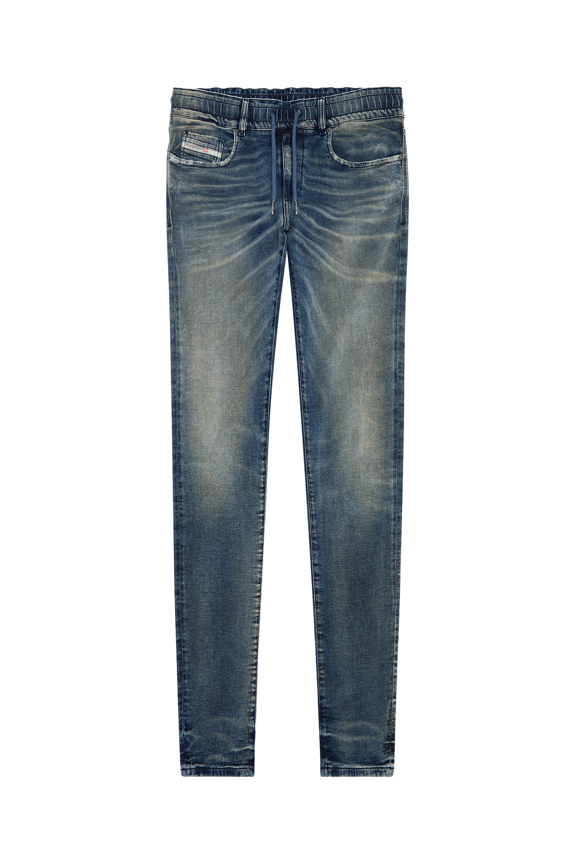 Diesel - Slim D-Strukt JoggJeans® 068FN, Dark Blue - Image 5