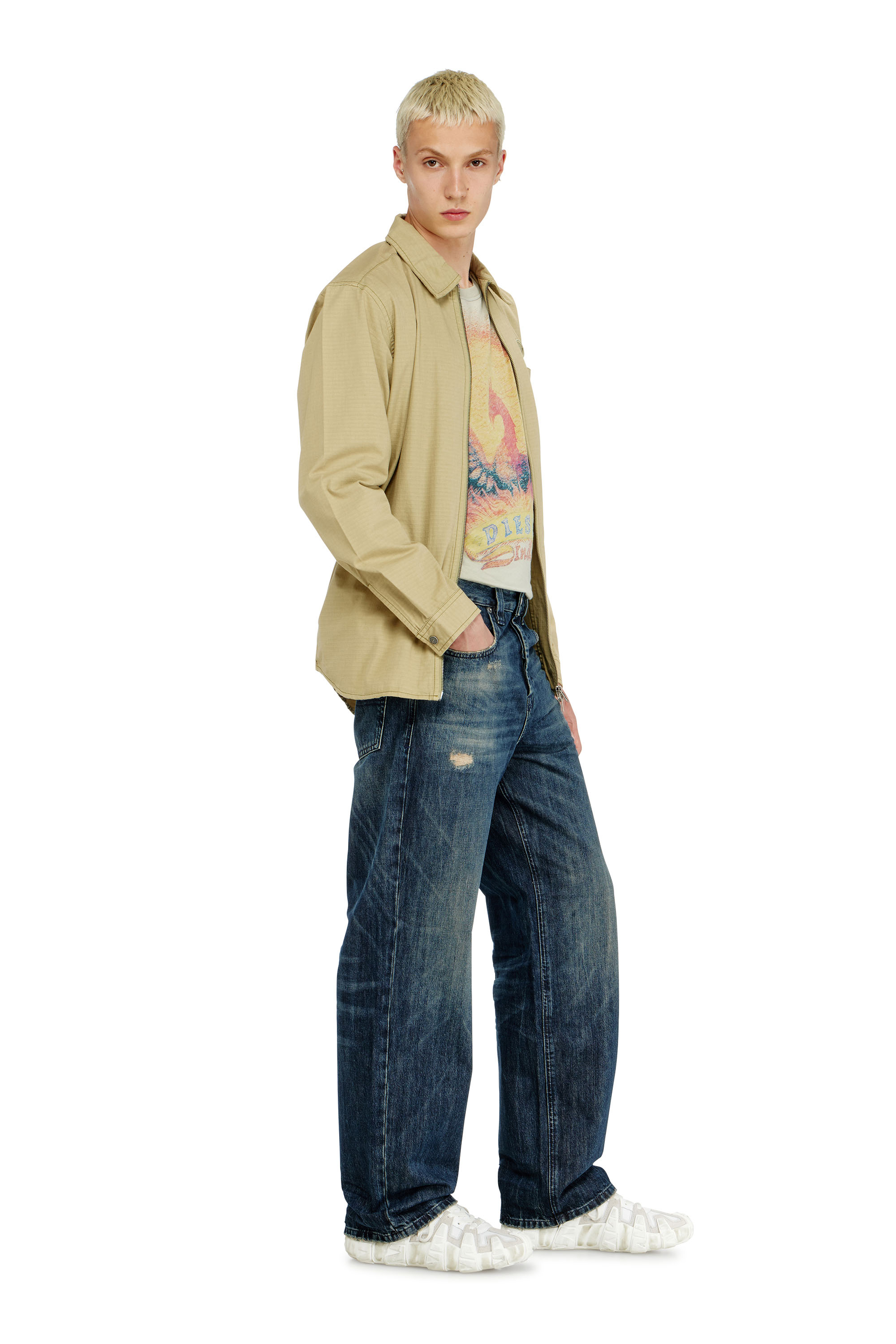 Diesel - Man's Relaxed Jeans 2001 D-Macro 0ADBZ, Dark Blue - 4