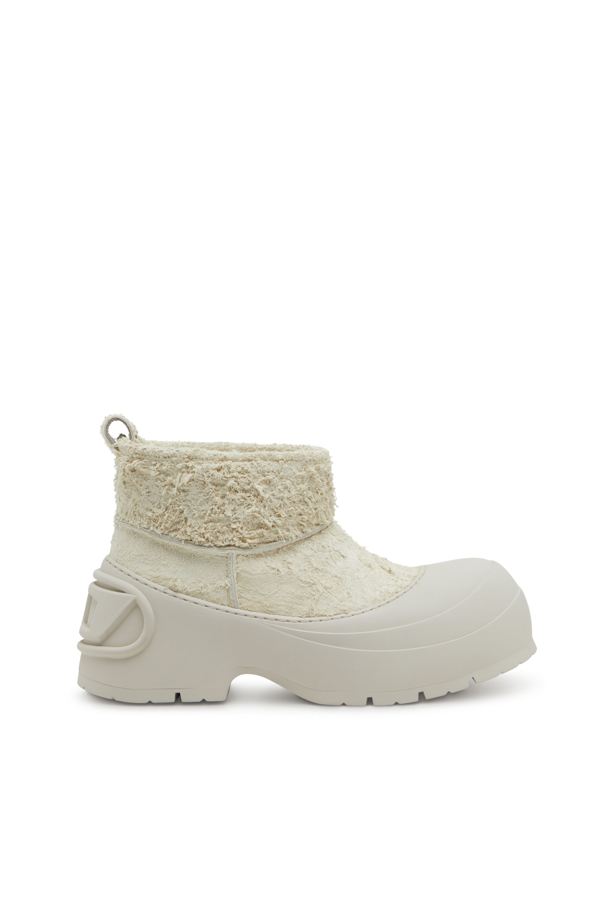 D-DONALD MONTONE, White/Grey Diesel - D-DONALD MONTONE, Man's D-Donald-Chunky ankle boot with lug sole in White/Grey - 1