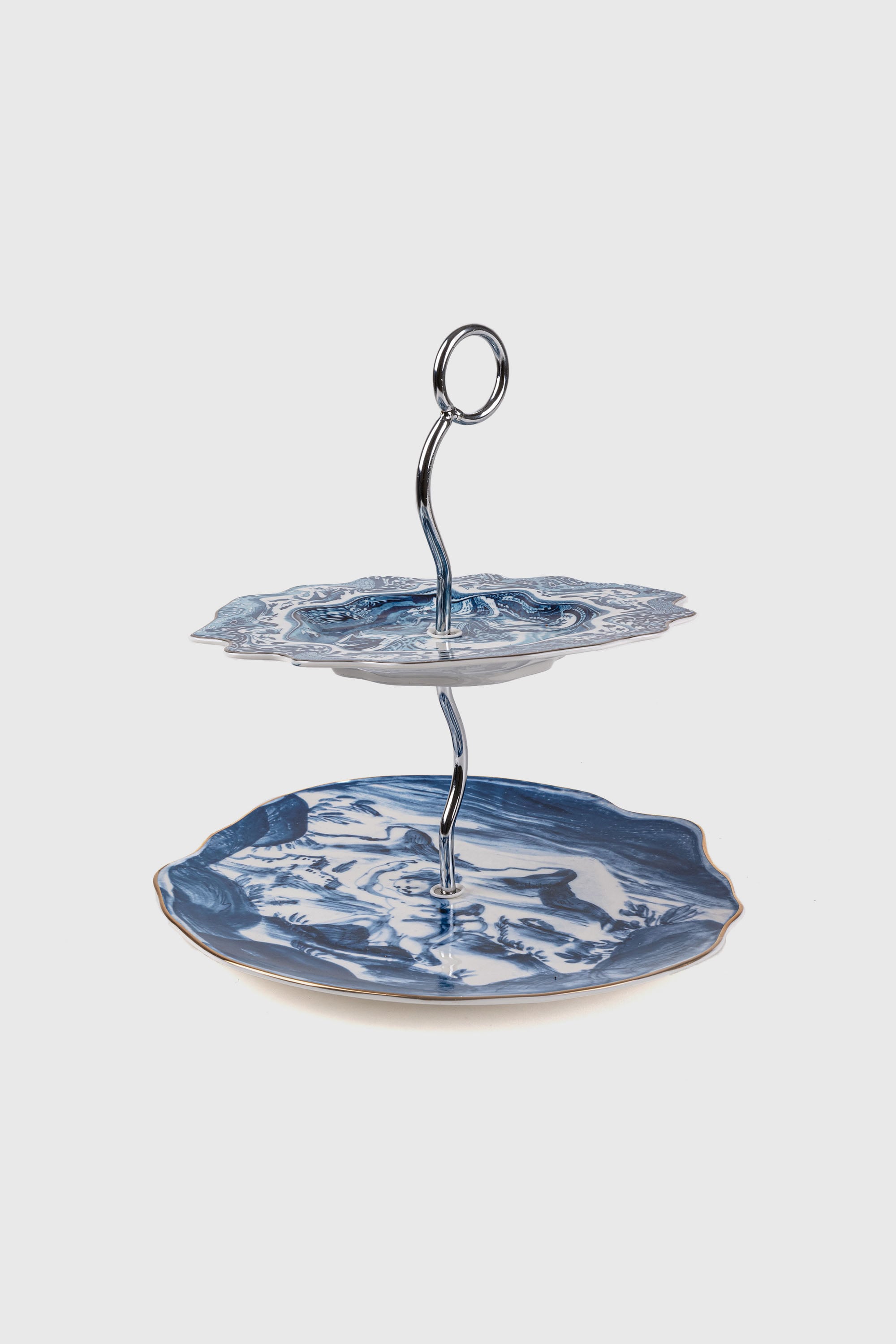 Diesel - 11278 CAKE STAND ACID TEA, Unisex's Cake stand in White/Blue - 1