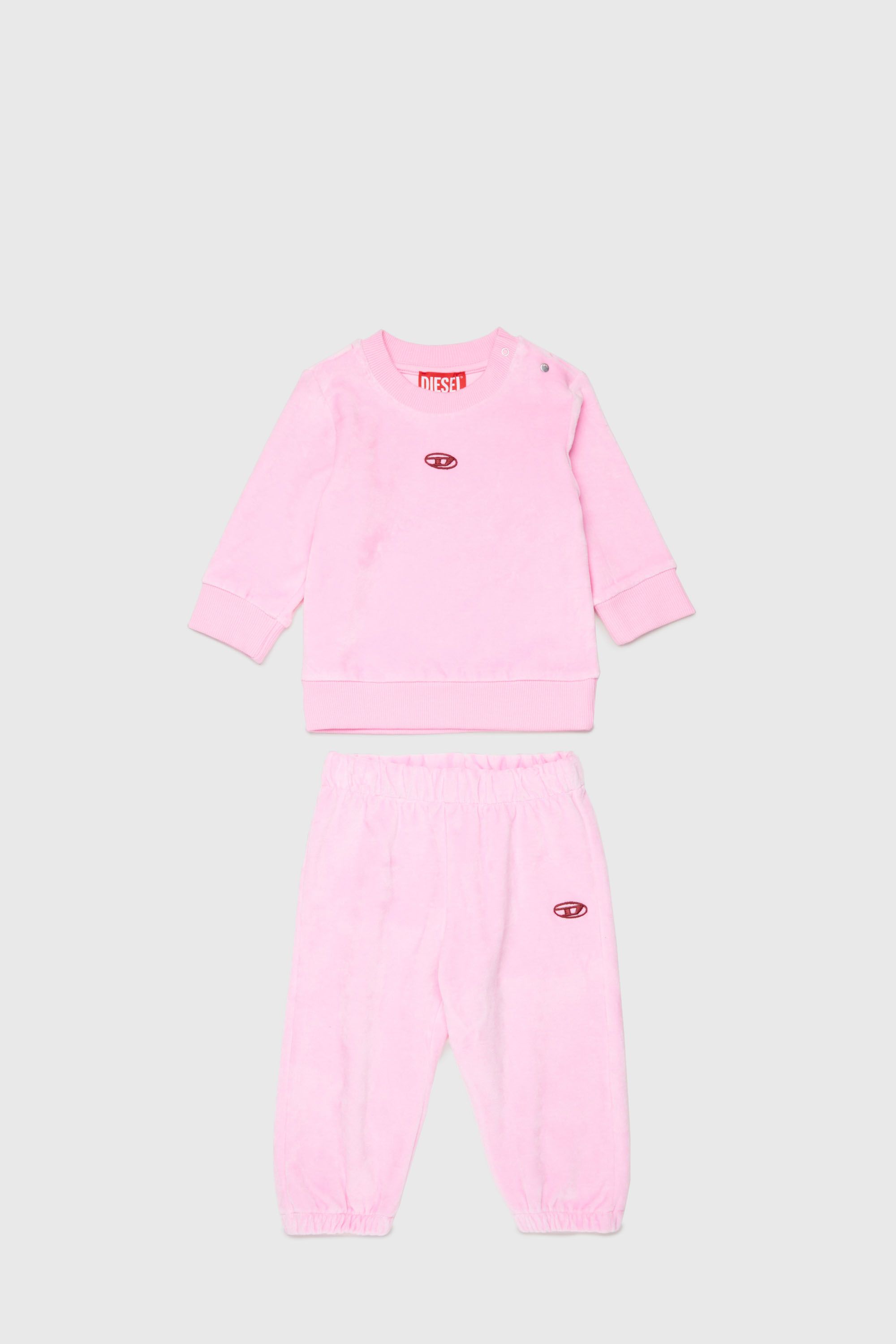 Diesel - SHENIB-SET, Unisex's Cotton tracksuit set with Oval D logo in null - 1