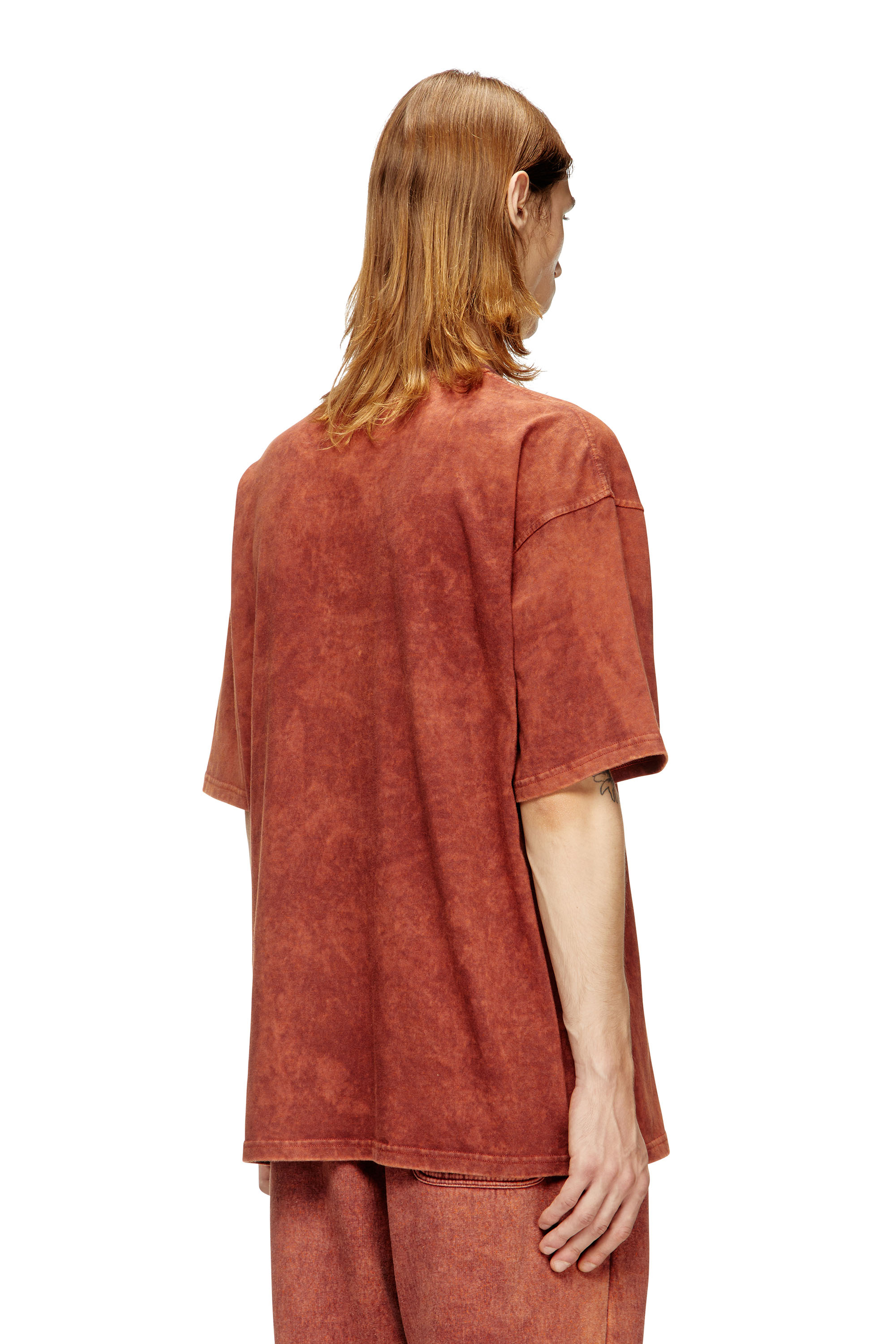 T-BOXT-T4, Brown Diesel - T-BOXT-T4, Man's Jersey t-shirt with logo in Brown - 4