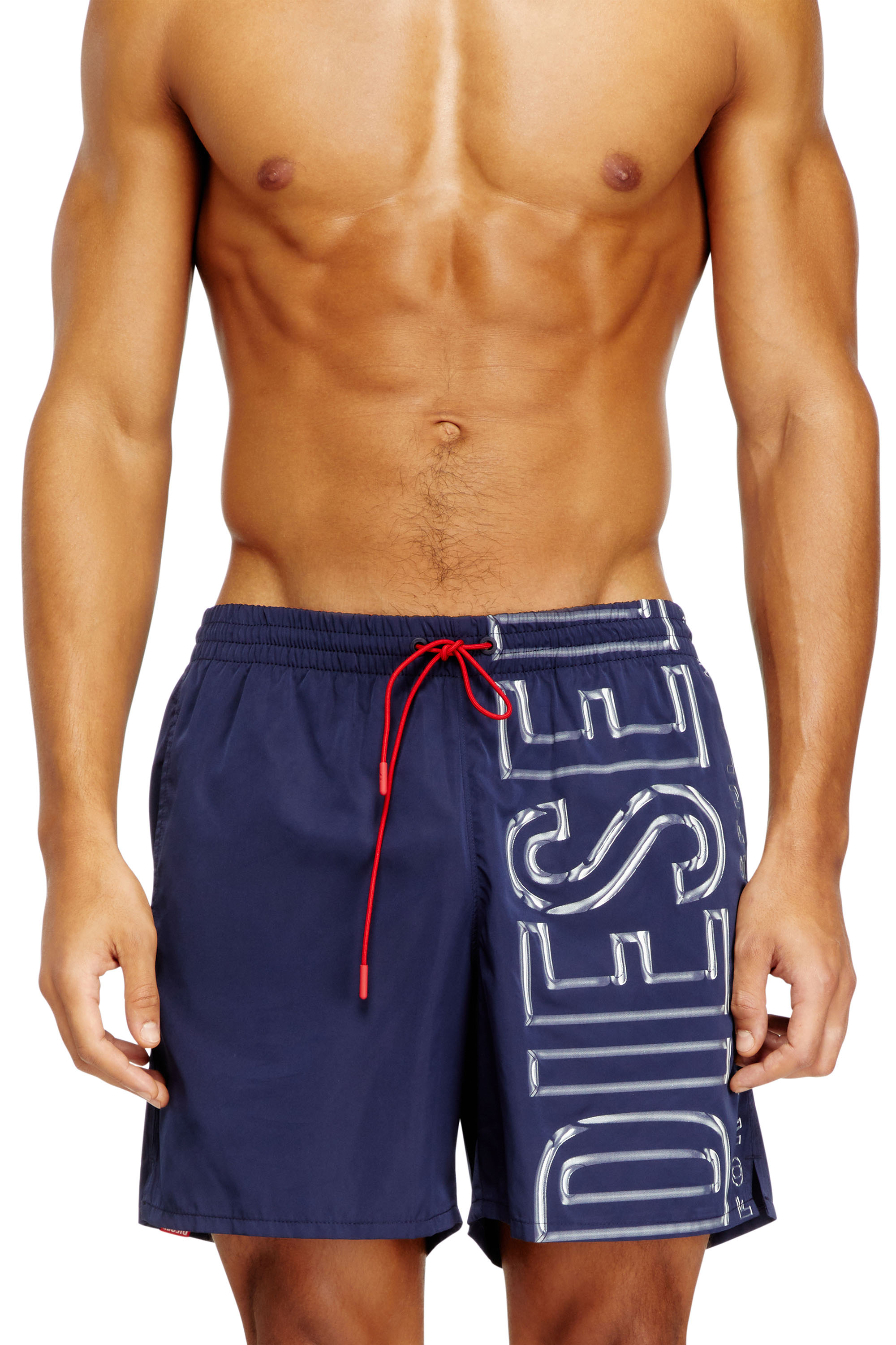 Diesel - SOCCER-41-D-CORE, Man's Swim shorts with oversized logo print in null - 1
