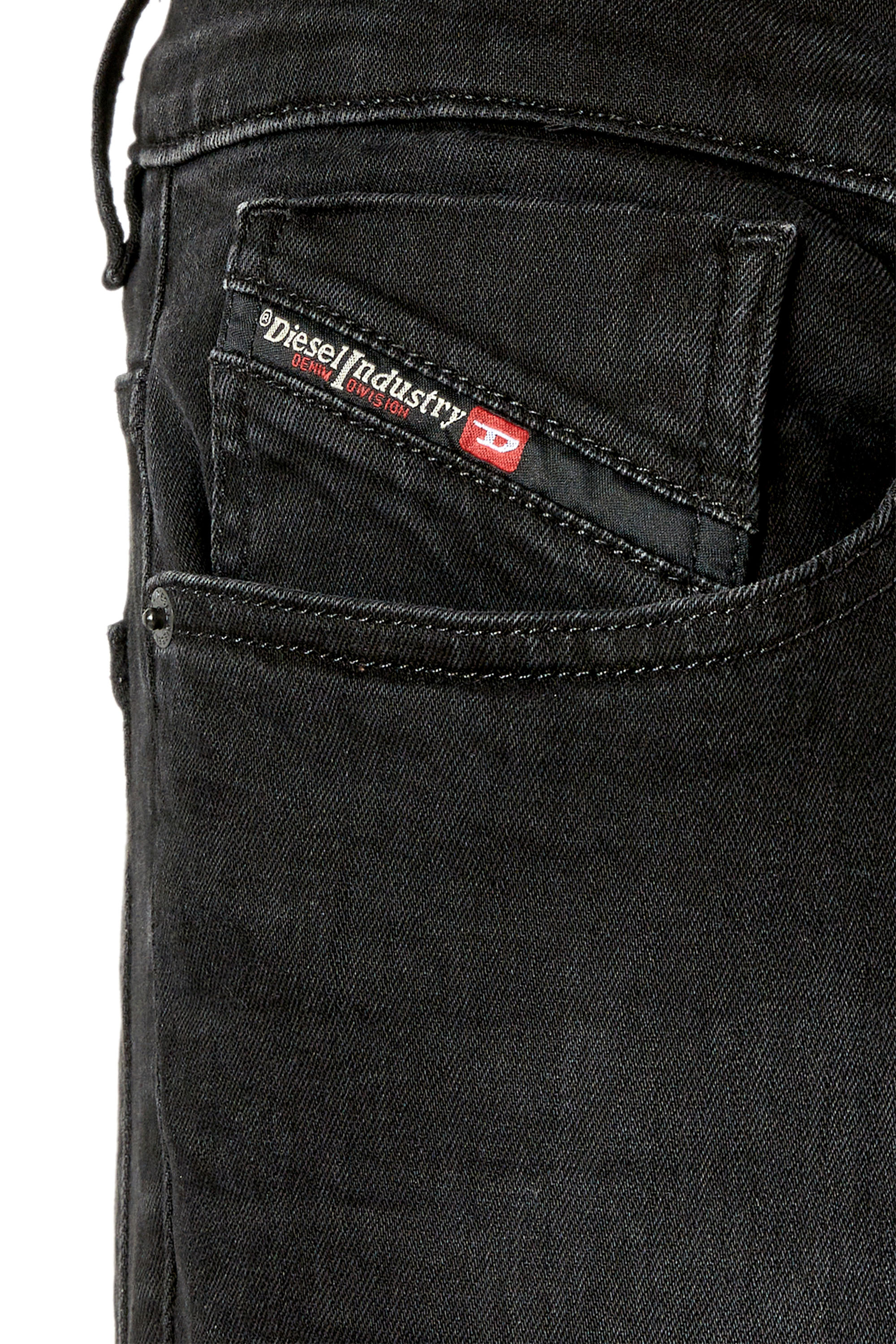 Diesel - 2005 D-FINING 0TFAS Tapered Jeans, Black/Dark grey - Image 5