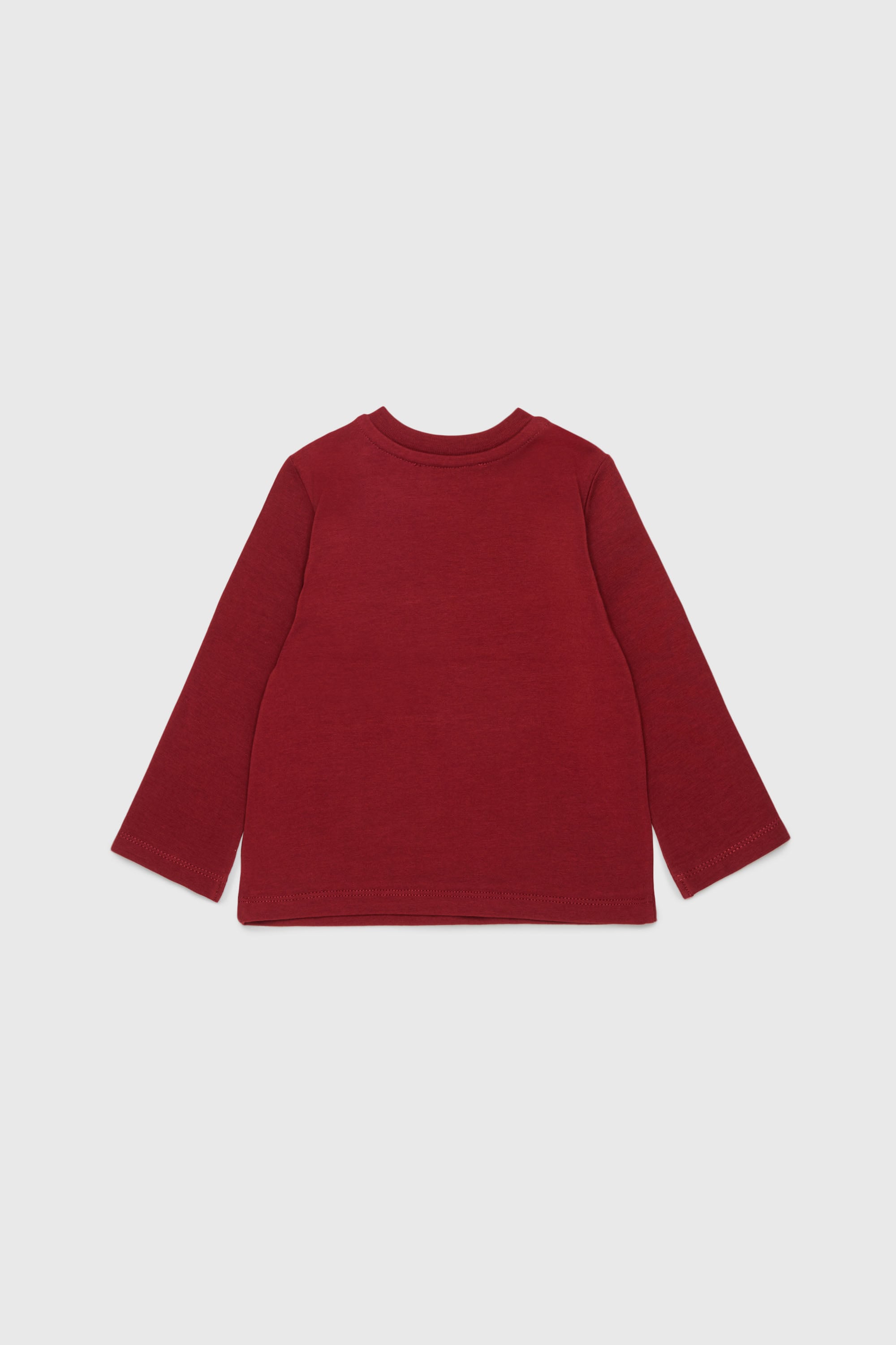 Diesel - TFUMB, Woman's Long-sleeve T-shirt with starburst logo print in Red - 2