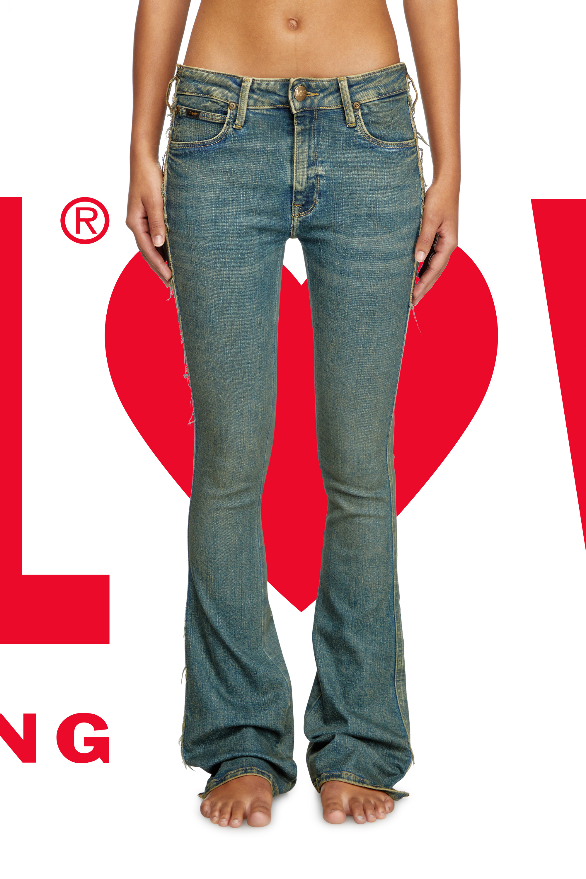 Regular Jeans Dieseloves 02 09N01, Dark Blue Diesel - Woman's Regular Jeans Dieseloves 02 09N01, Dark Blue - 3