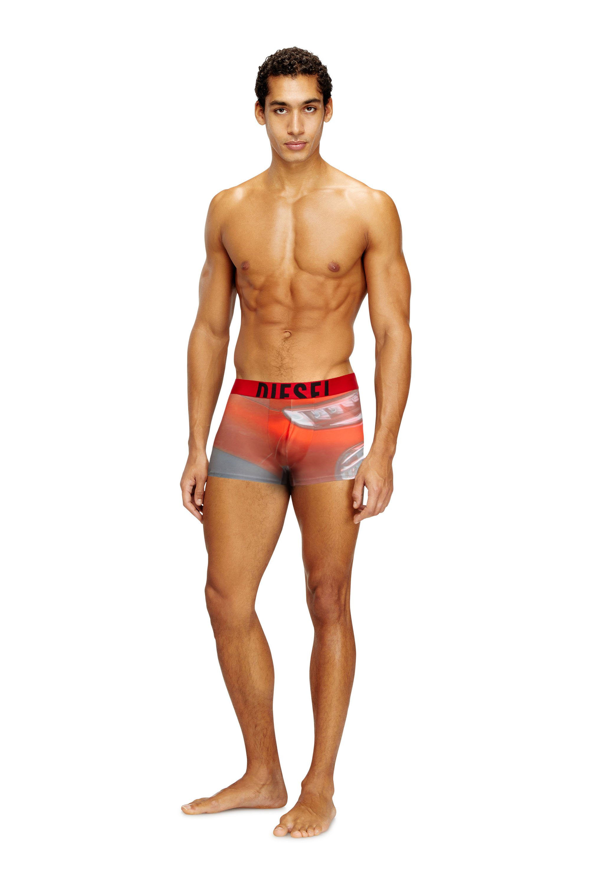 Diesel - DAMIEN-D-POP-40, Man's Boxer briefs with Pop print in Red - 1