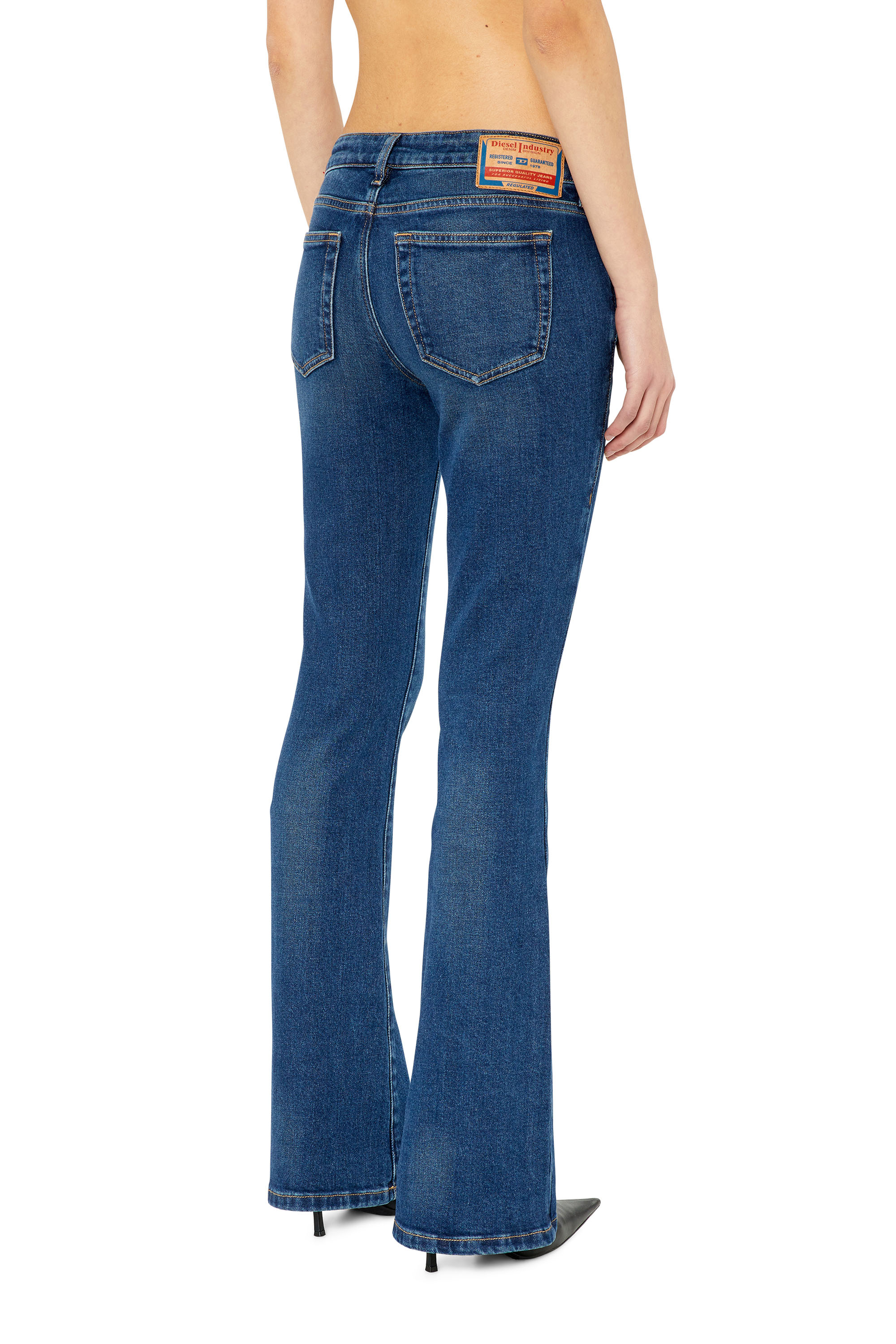 Diesel - 1969 D-Ebbey 0GYCS Bootcut and Flare Jeans, Dark Blue - Image 2