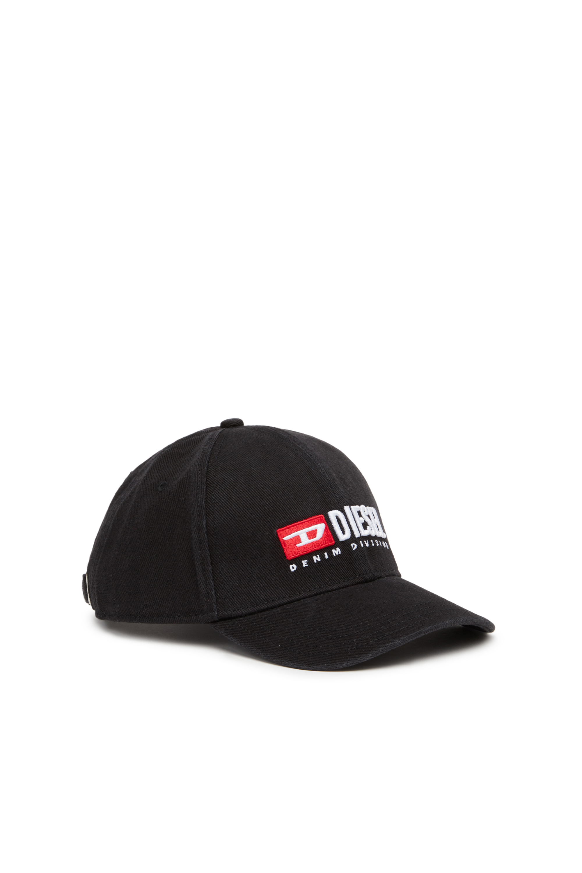 CORRY-DIV-WASH, Black Diesel - CORRY-DIV-WASH, Man's Baseball cap with logo embroidery in Black - 1