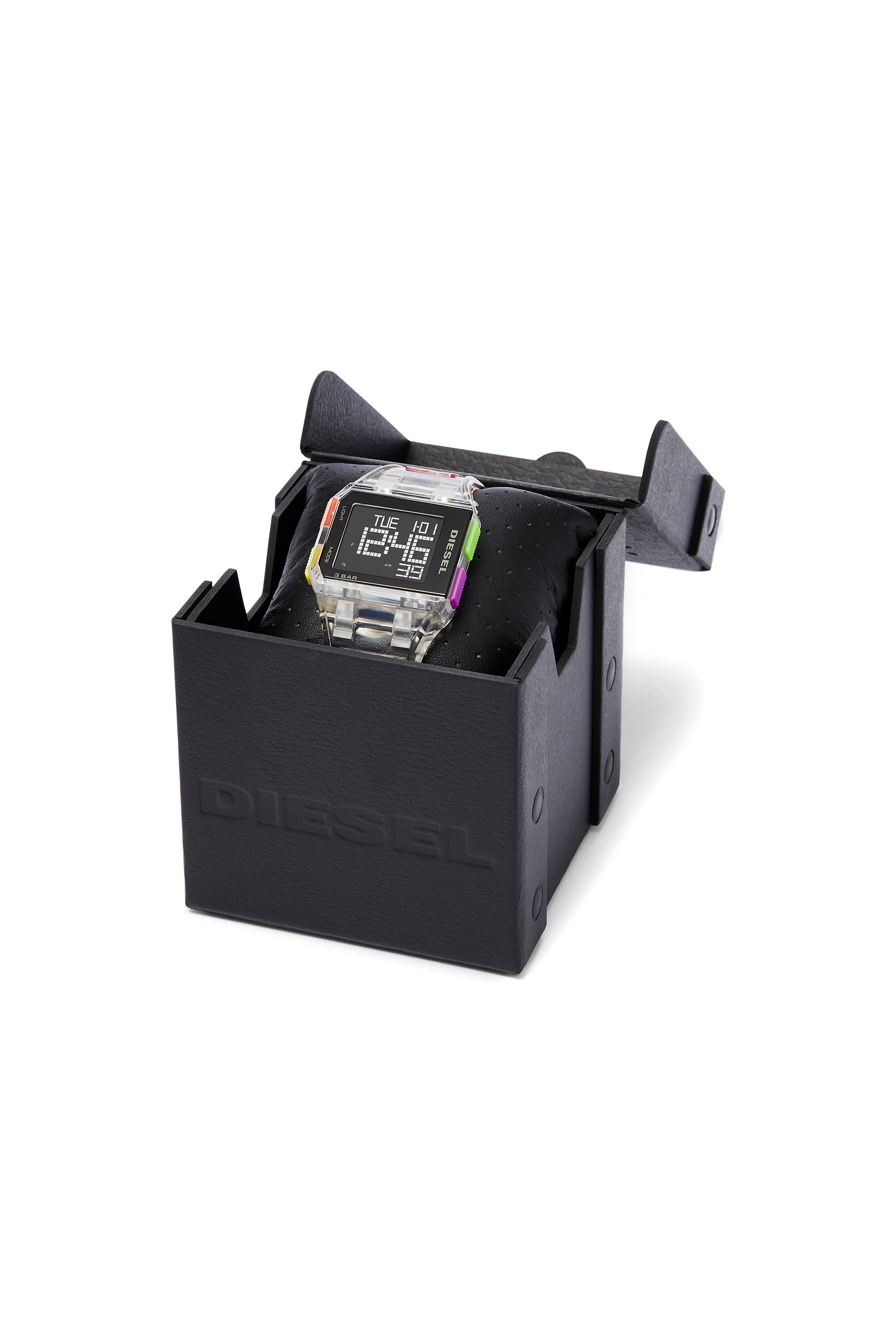 Diesel - DZ1935, Unisex's Limited-edition Chopped digital transparent watch in White - 4