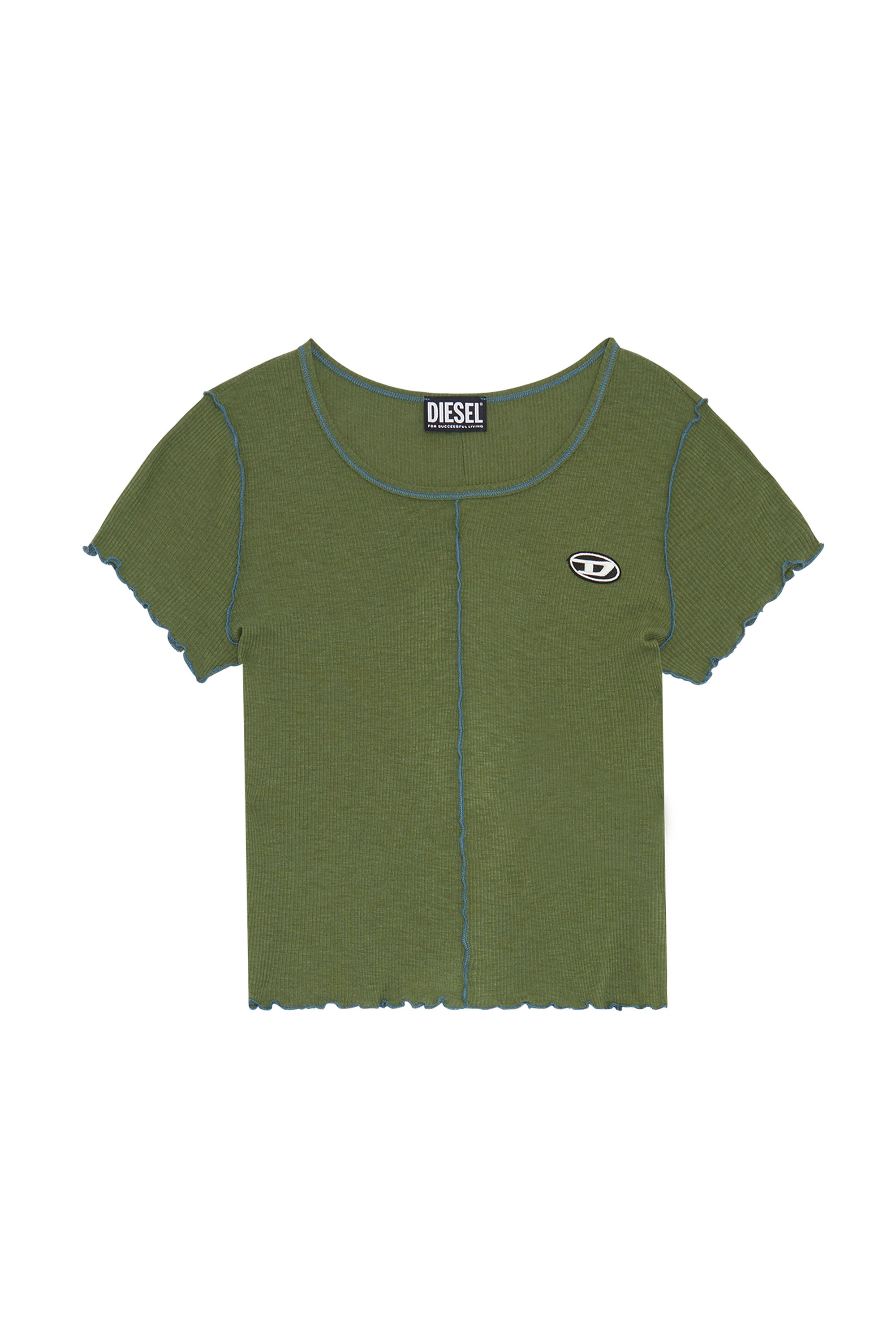 Diesel - T-RIBYELLE, Olive Green - Image 3