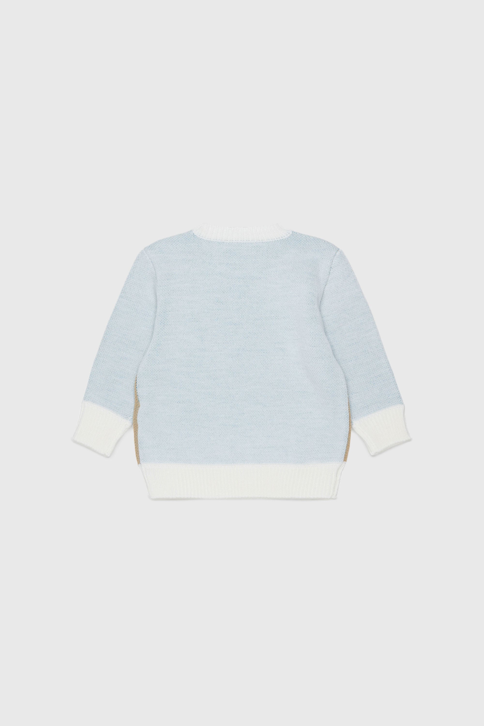 Diesel - KBLOB, Unisex's Wool-blend jumper with Diesel logo in White - 2