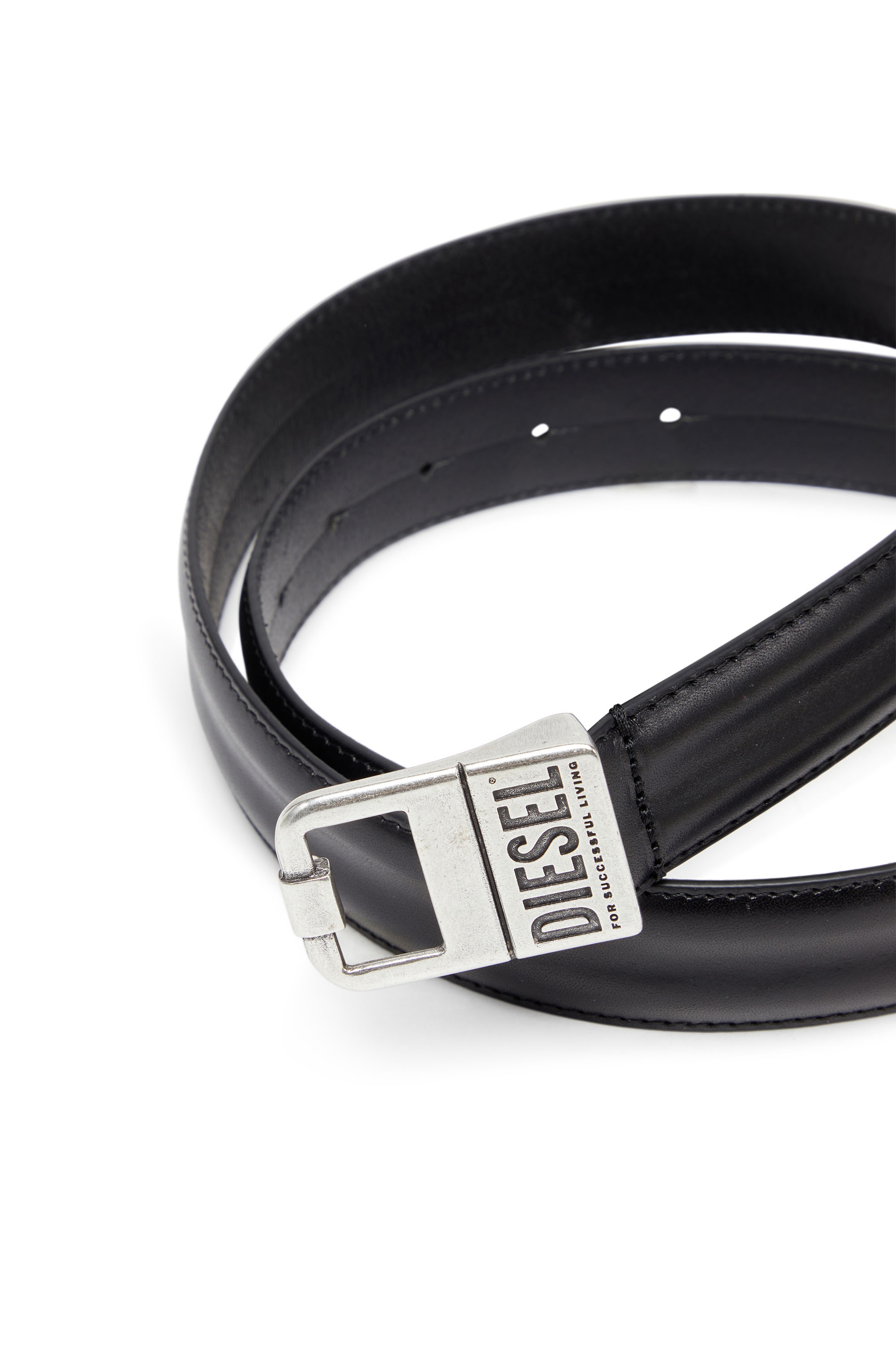 B-SQUARE, Black Diesel - B-SQUARE, Man's 3cm Leather belt in Black - 3